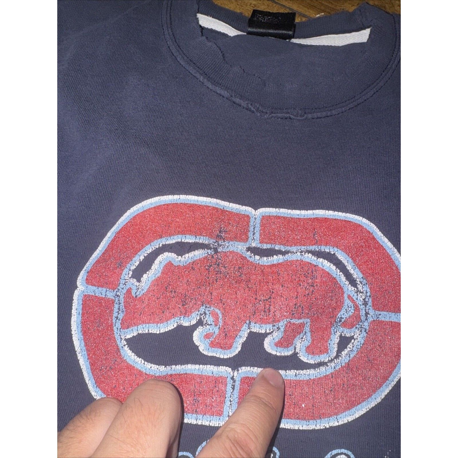Ecko Unltd. × Vintage Ecko Unltd. T-Shirt Navy Blue 2XL 24x28 Y2K Vintage Size US XXL / EU 58 / 5 - 8 Thumbnail