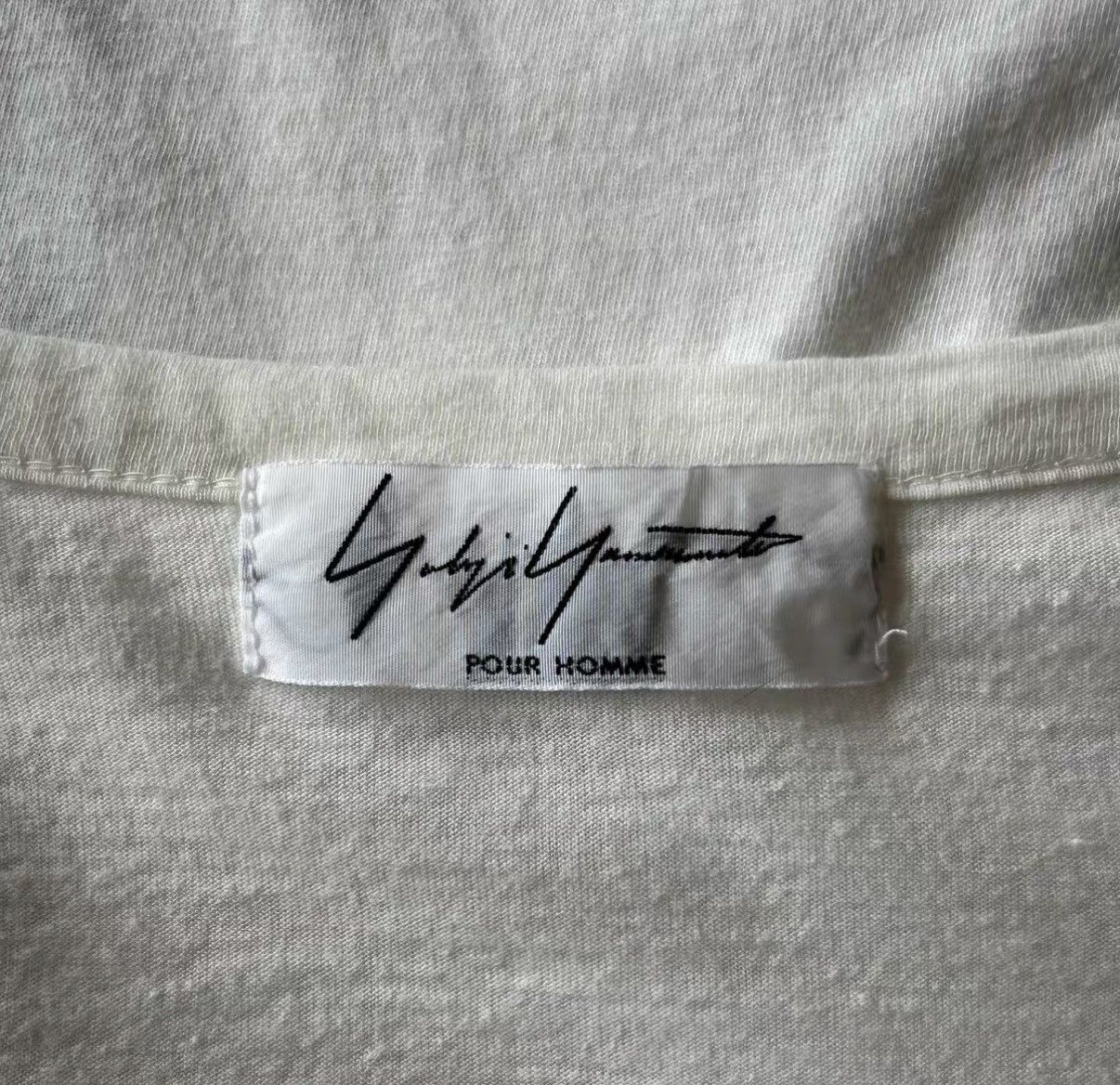 Yohji Yamamoto Yohji Yamamoto Black & White Panel Short Sleeve T-shirt K4 Size US L / EU 52-54 / 3 - 6 Thumbnail