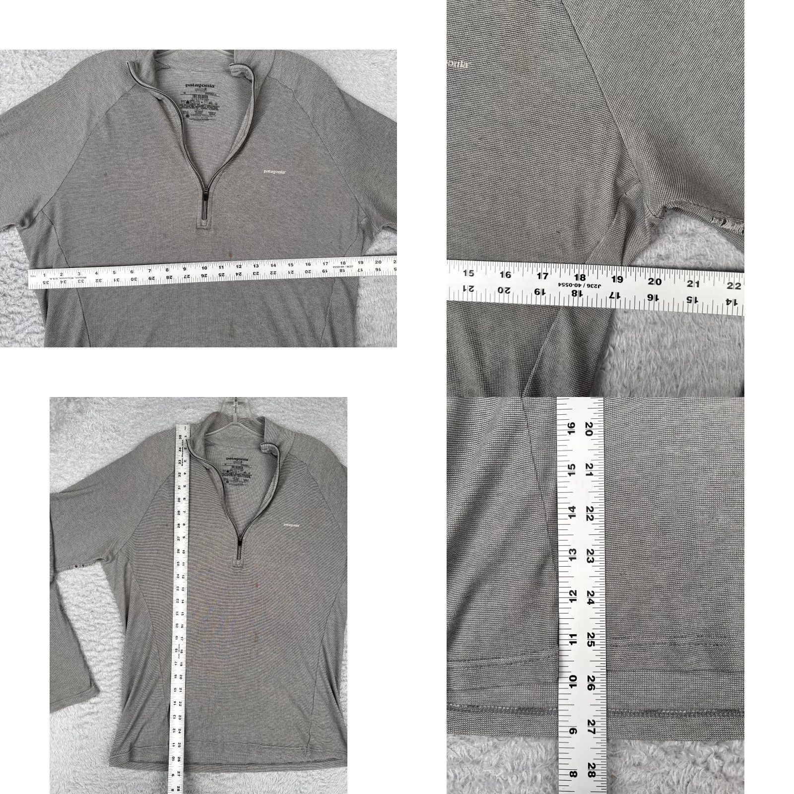 Patagonia Patagonia Shirt Women Medium Gray Capilene 2 Polyester 1/4 Zip Long Sleeve Womens Size M / US 6-8 / IT 42-44 - 8 Thumbnail