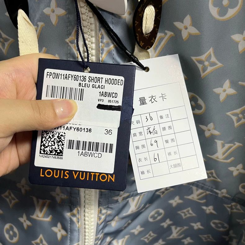 Louis Vuitton Louis Vuitton Full Blue Logo Hooded Jacket Size XS / US 0-2 / IT 36-38 - 6 Thumbnail