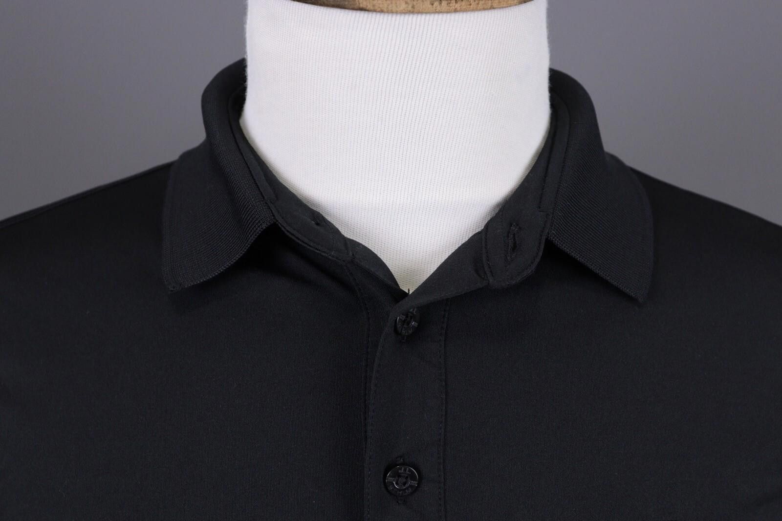 J.Lindeberg J.Lindeberg Regular Fit Sport Golf Black Polo Shirt Size M Size US M / EU 48-50 / 2 - 6 Thumbnail