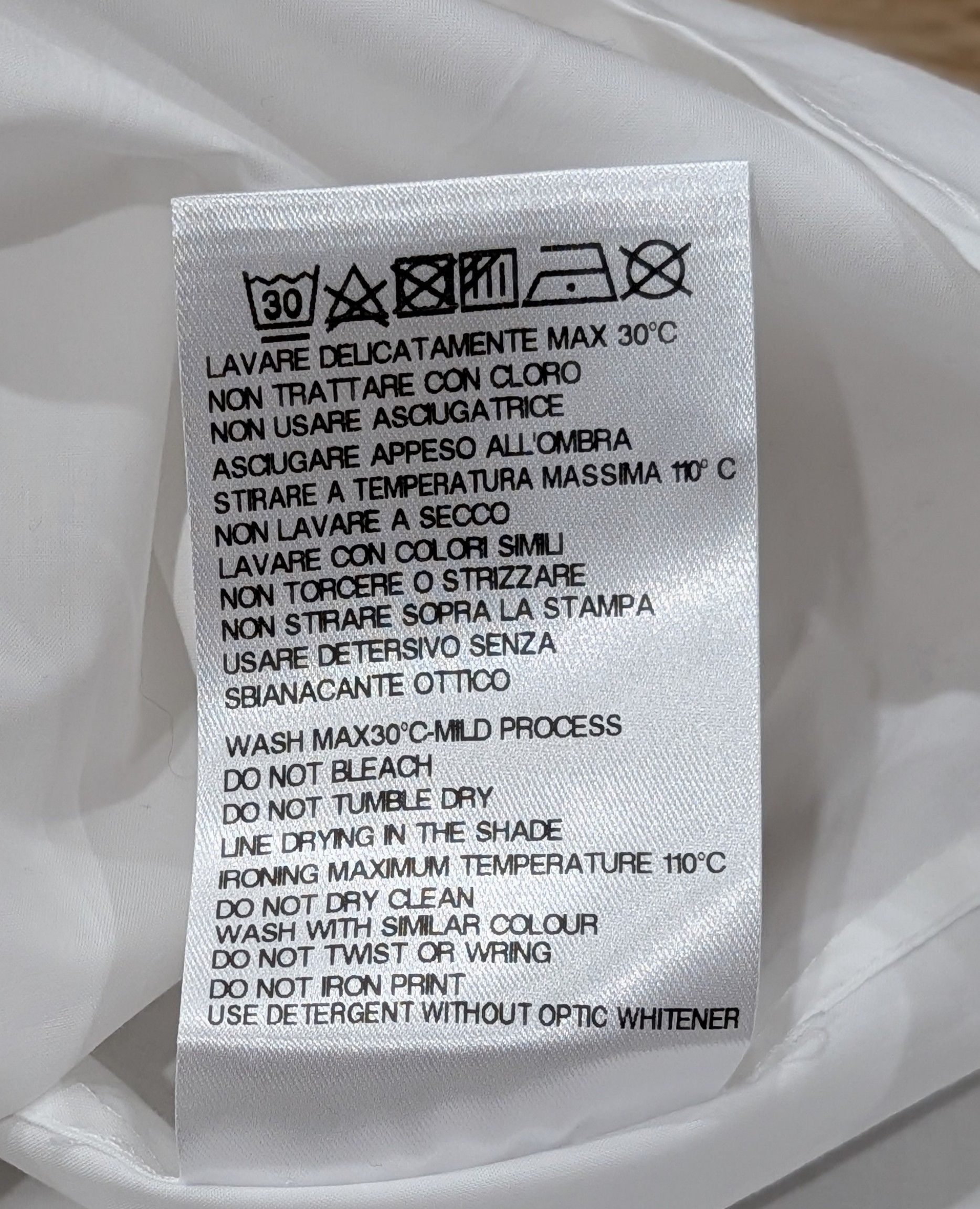 Raf Simons RAF SIMONS SS Button Up Shirt White/Black 50 Size US M / EU 48-50 / 2 - 7 Thumbnail