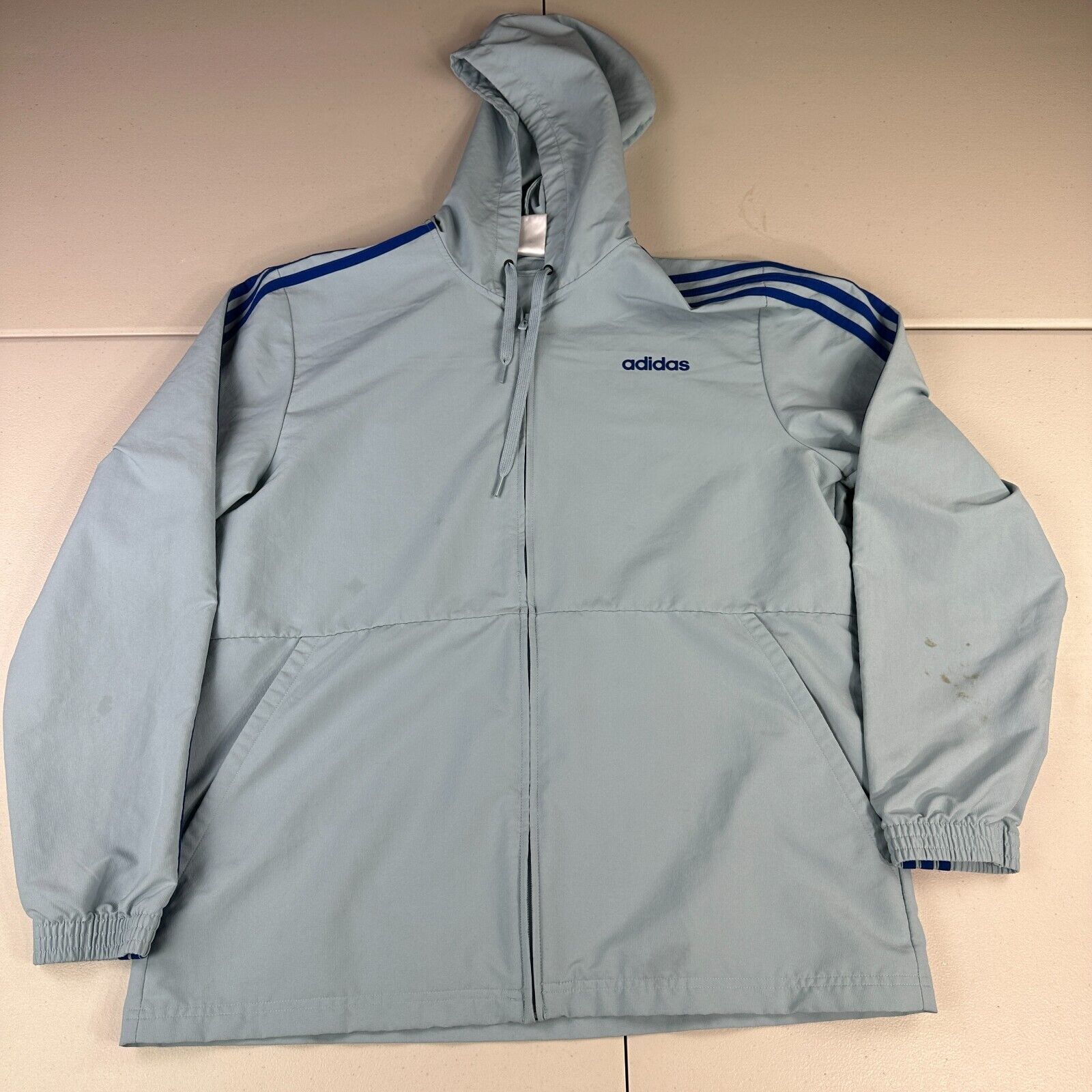 Adidas Adidas Track Jacket Men Adult Size Large Full Zip Blue Size US L / EU 52-54 / 3 - 1 Thumbnail