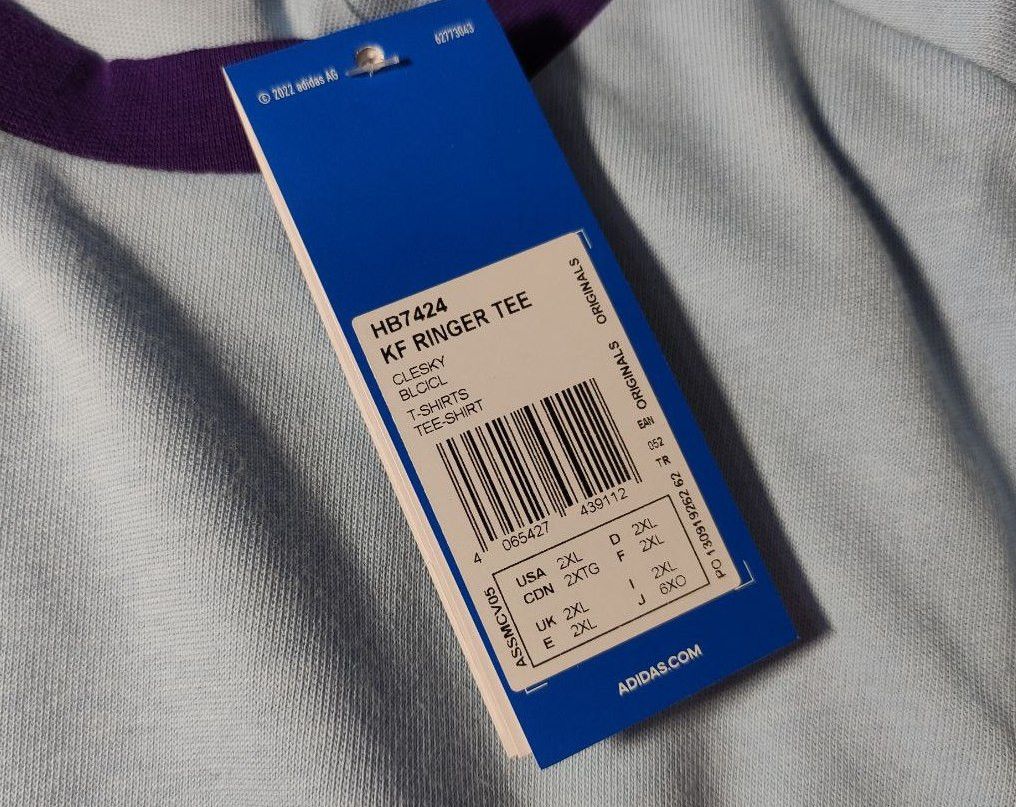 Adidas adidas Originals X Kerwin Frost x Ringer Tee SIZE 2XL Size US XXL / EU 58 / 5 - 4 Thumbnail