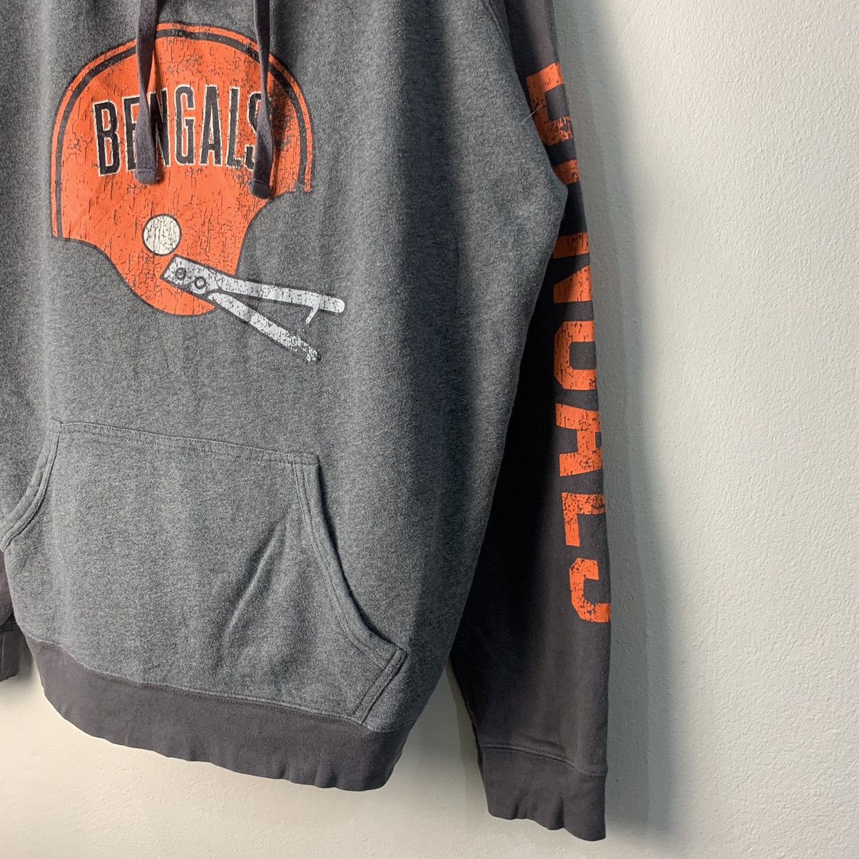 Vintage Vintage Cincinnati Bengals Football Hoodie Sweatshirt Gray Size US L / EU 52-54 / 3 - 3 Thumbnail