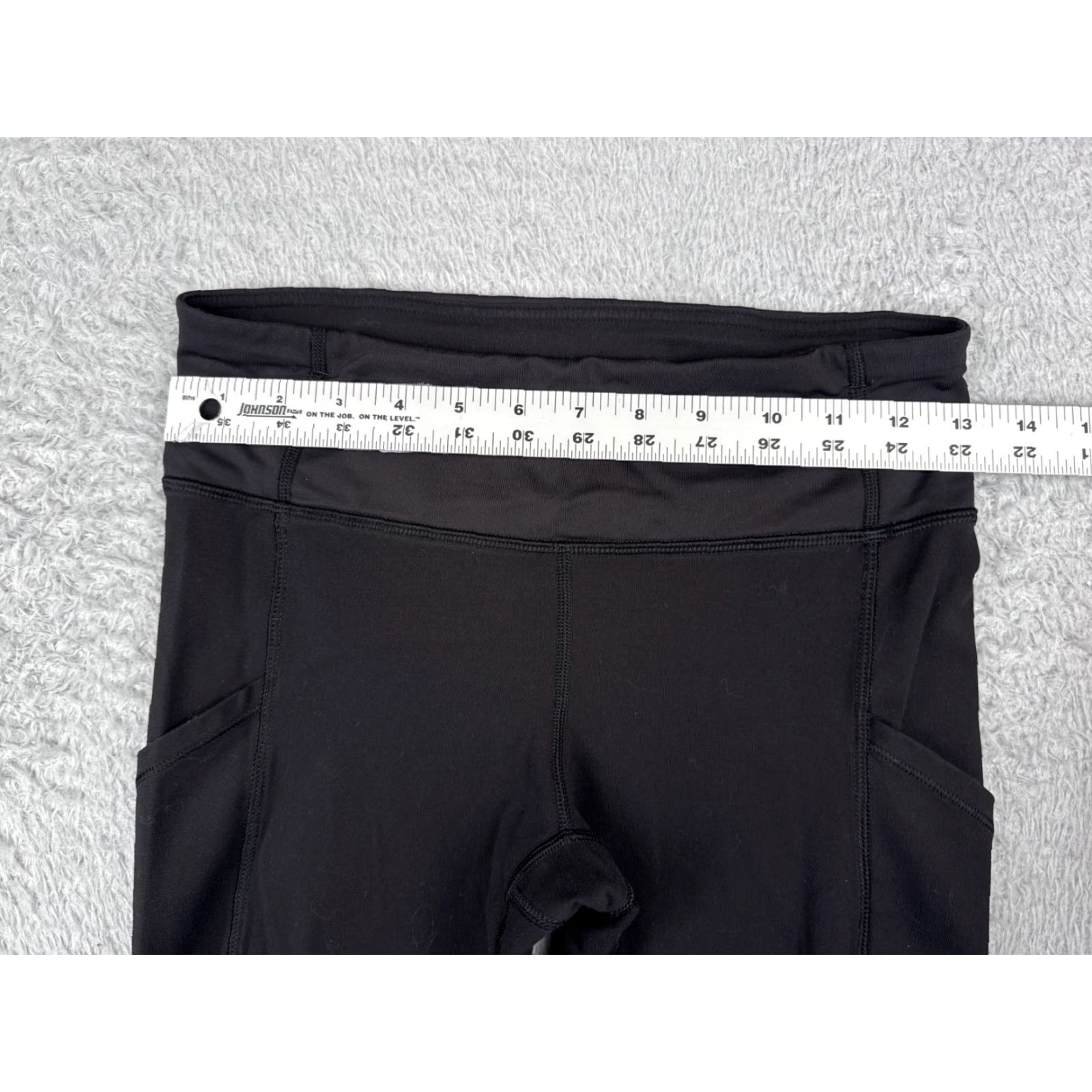 Lululemon Lululemon Women Pants 4 Black Speed Tight III Ruched 30" Running Yoga Activewear Size 27" / US 4 / IT 40 - 5 Thumbnail