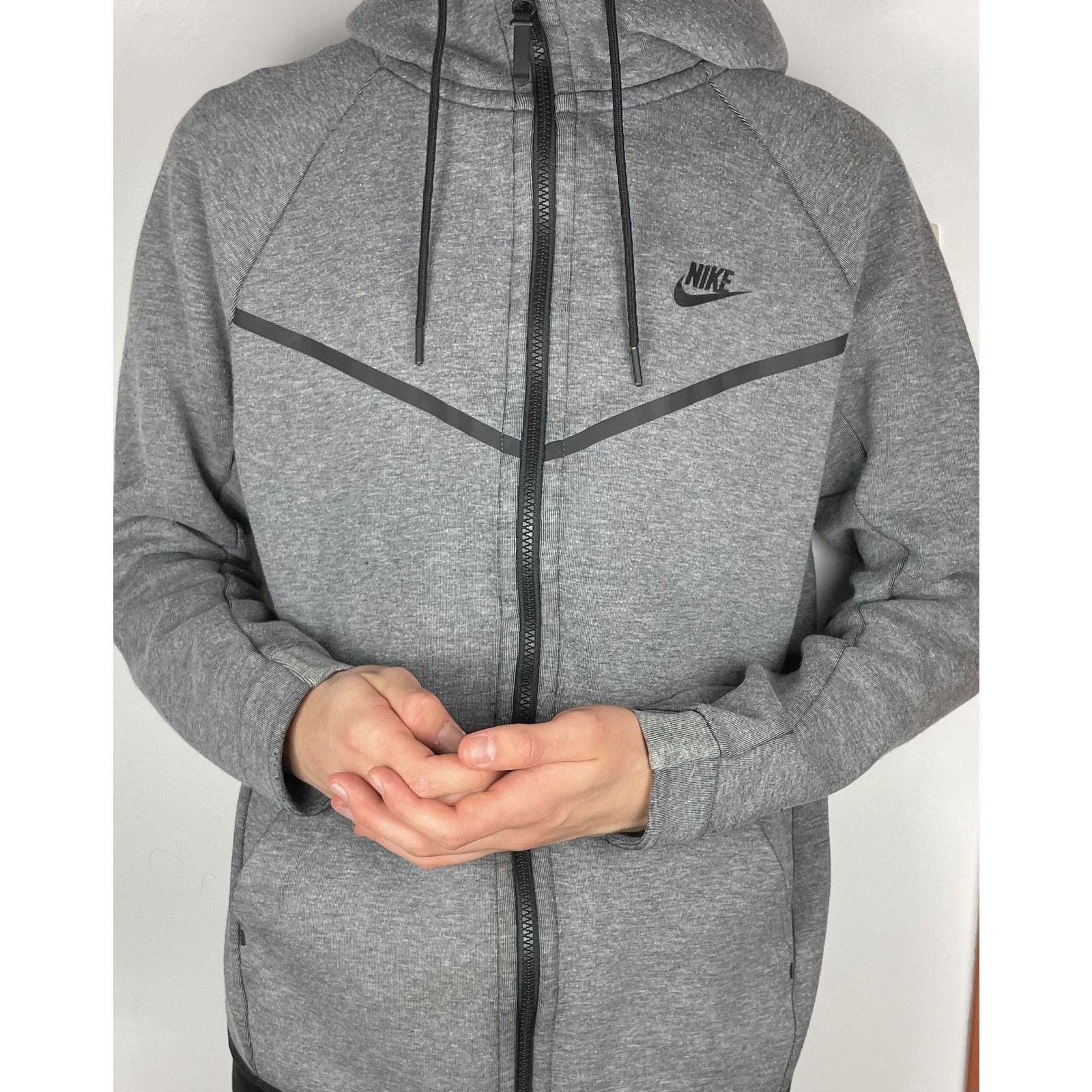 Nike Nike Sportswear Tech Fleece Men's Gray Windrunner Hoodie M Size US M / EU 48-50 / 2 - 2 Thumbnail