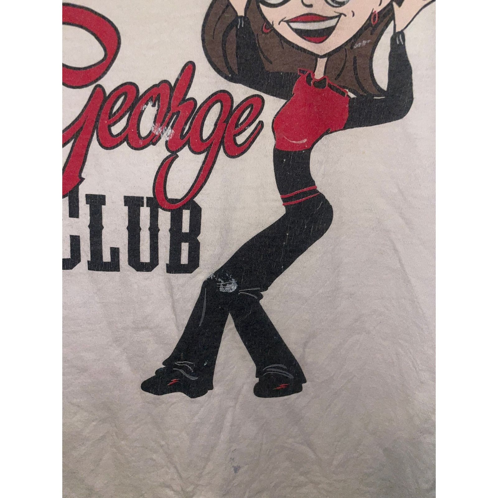 Gildan Jill George Shirt Fan Club Racing Signed Graphic Tee Vintage Size US XL / EU 56 / 4 - 4 Thumbnail