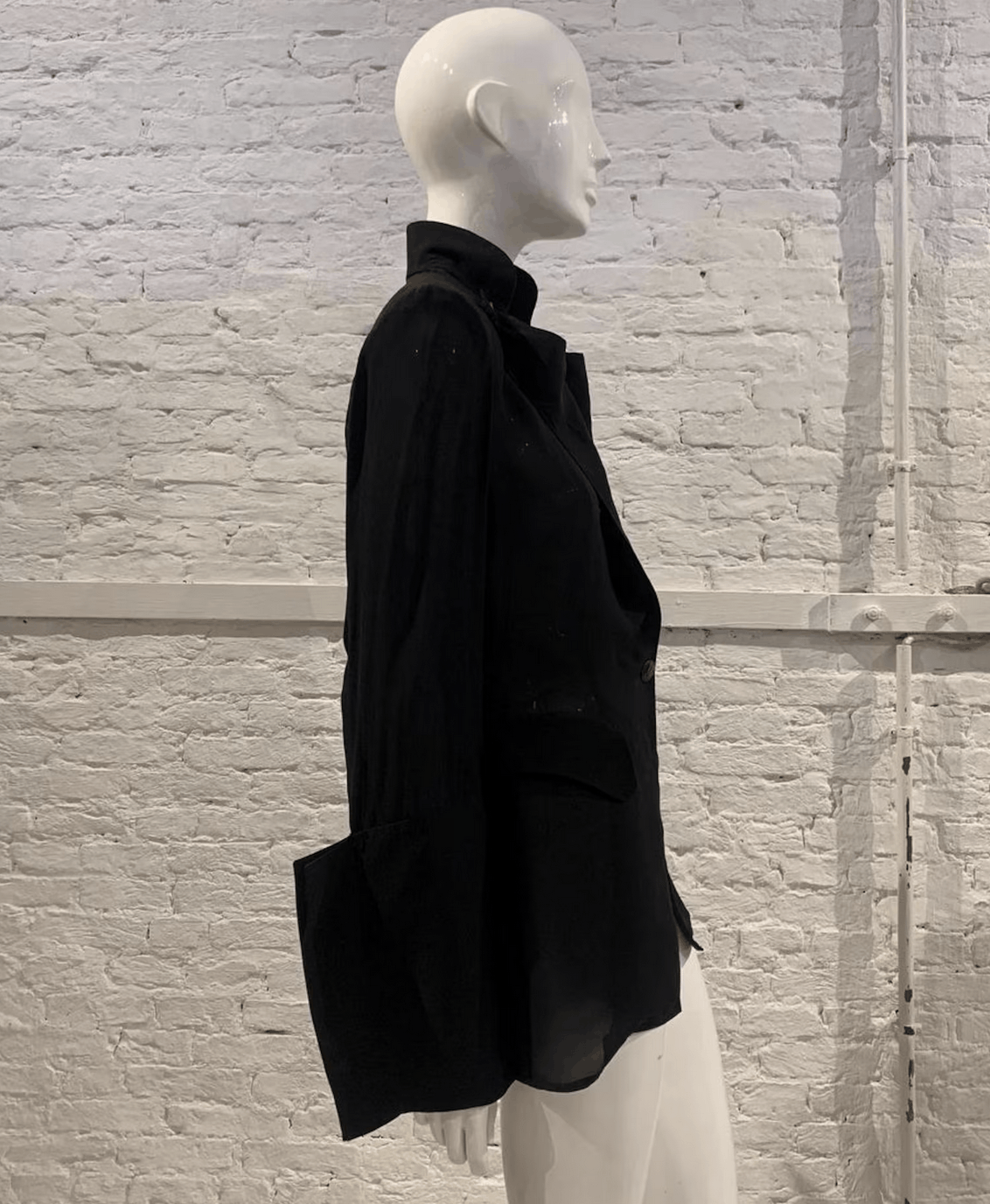 Balenciaga Balenciaga by Nicolas Ghesquière, S/S 2005 black jacket Size XS / US 0-2 / IT 36-38 - 2 Thumbnail