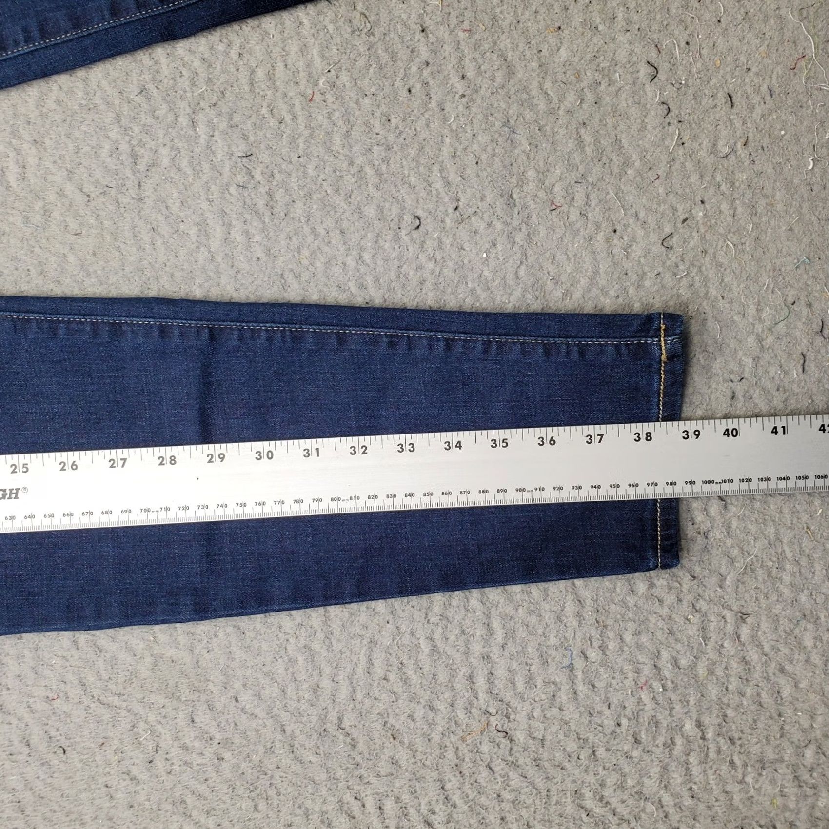 Vintage Seven7 Jeans Womens 12 Blue Denim Stretch Regular Skinny Leg Medium Wash Jeans Size 34" / US 12 / IT 48 - 3 Thumbnail