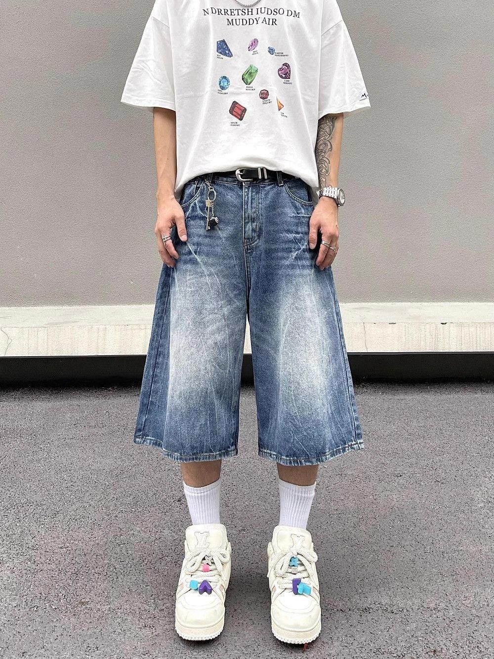 Lightning Bolt Jorts - Y2K Inspired Denim Shorts