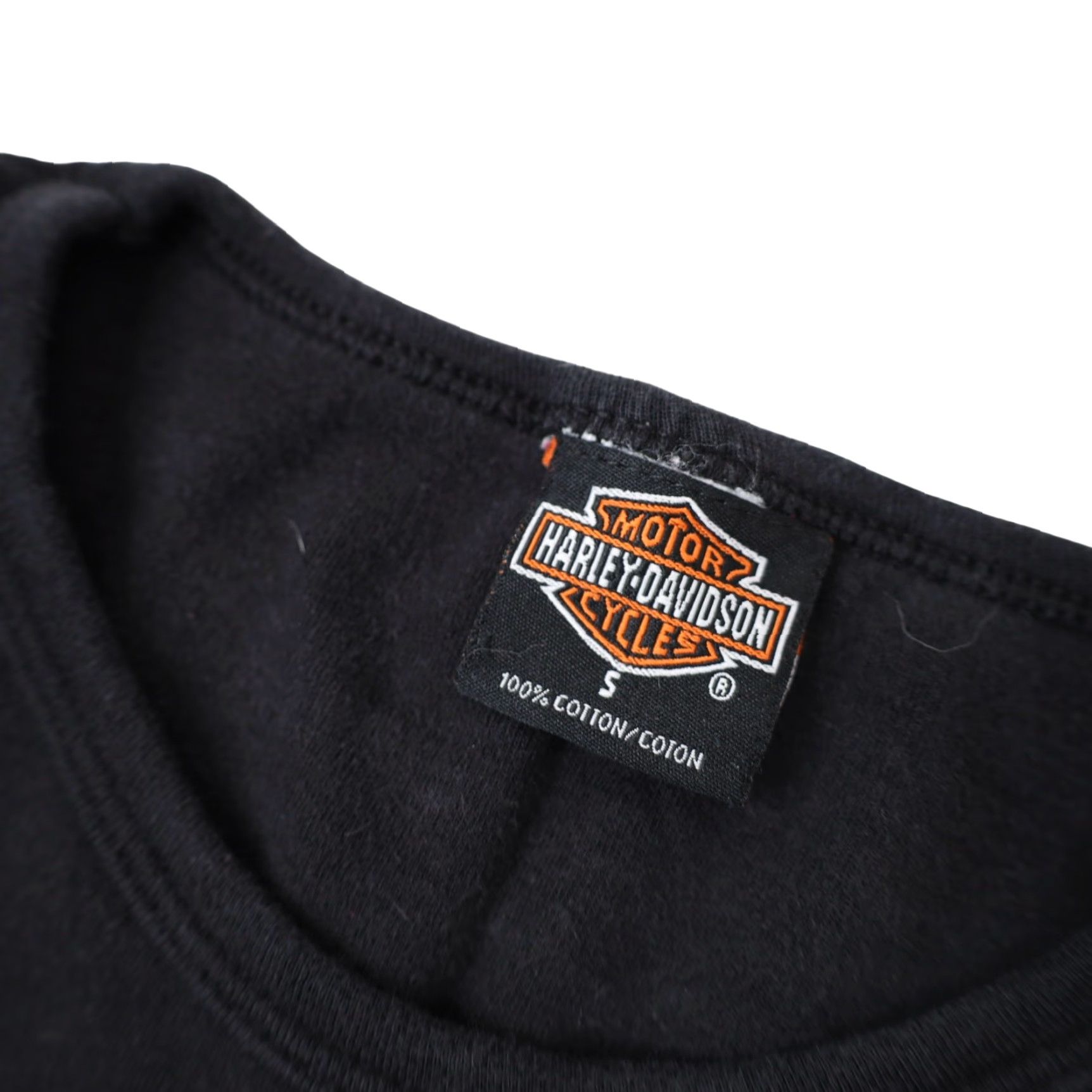 Harley Davidson VINTAGE Harley-Davidson Womens T-Shirt Black Small Spellout Graphic USA Made 90s/00s Womens Size S / US 4 / IT 40 - 4 Thumbnail