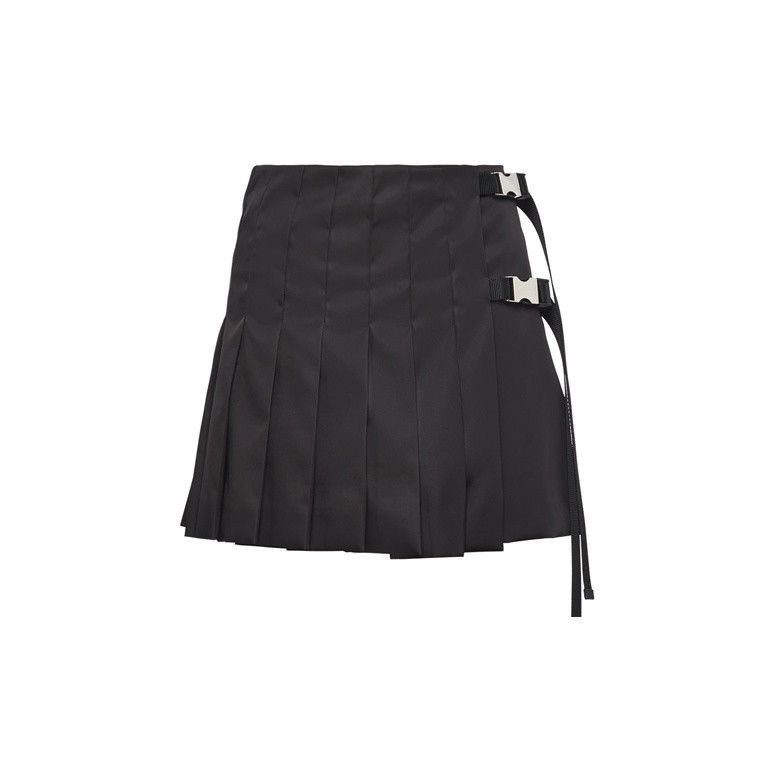 Prada Prada Lightweight ReNylon Black Midi Skirt-2506 Size US 38 / EU 54 - 4 Thumbnail