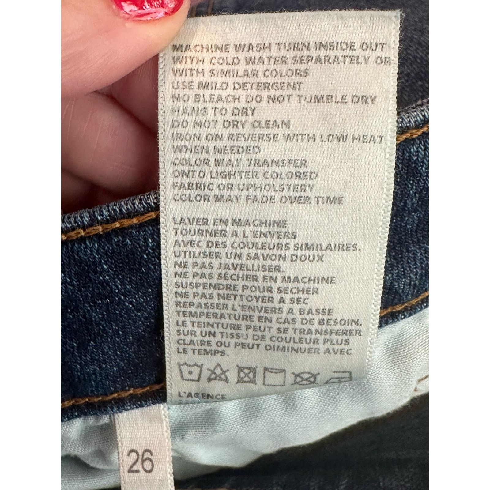 L'AGENCE L'Agence Paris blue High 10 Skinny Jeans size 26 Size 26" / US 2 / IT 38 - 6 Thumbnail