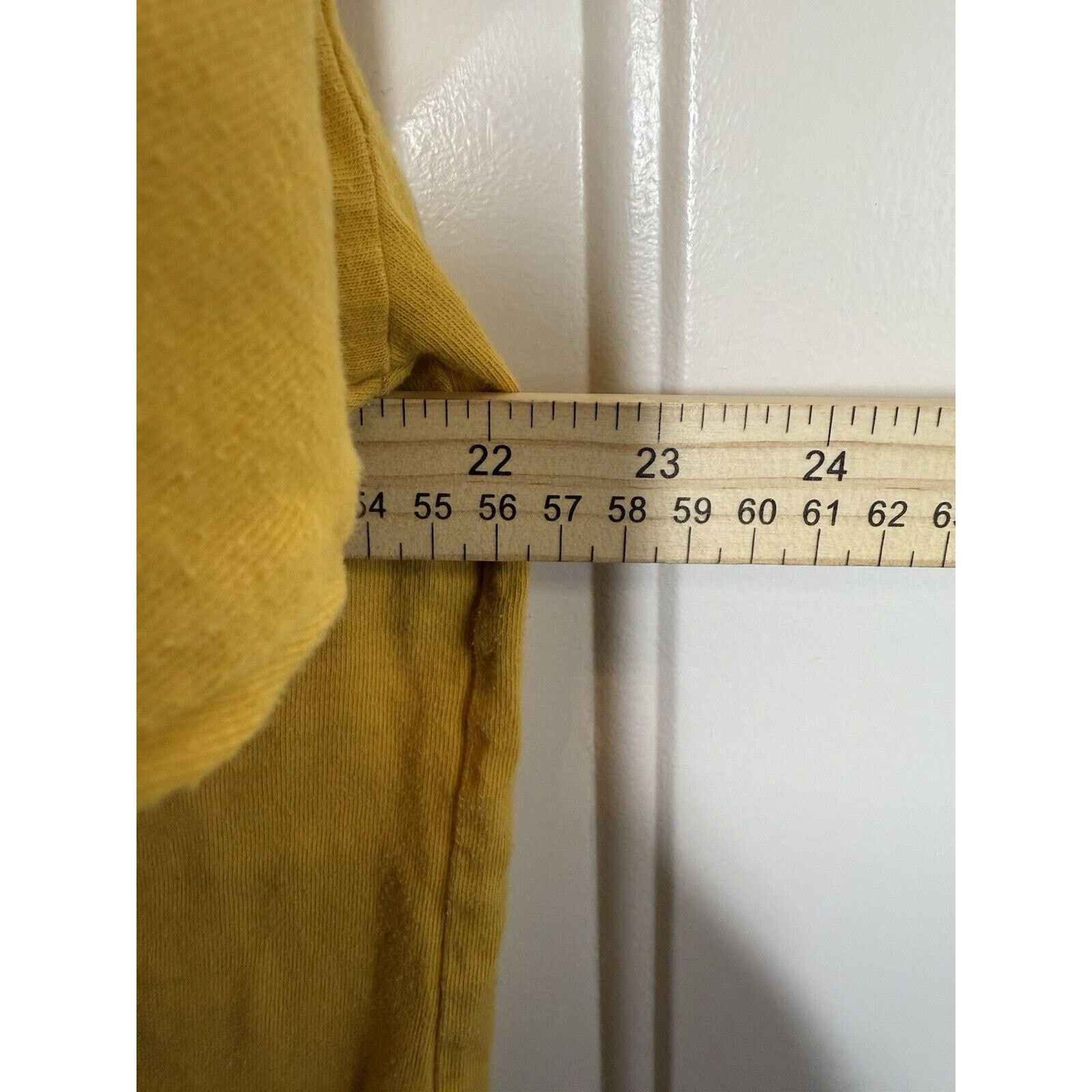& Other Stories CAT Workwear Shirt Mens Large Yellow Crew Neck Long Sleeve Size US L / EU 52-54 / 3 - 9 Thumbnail