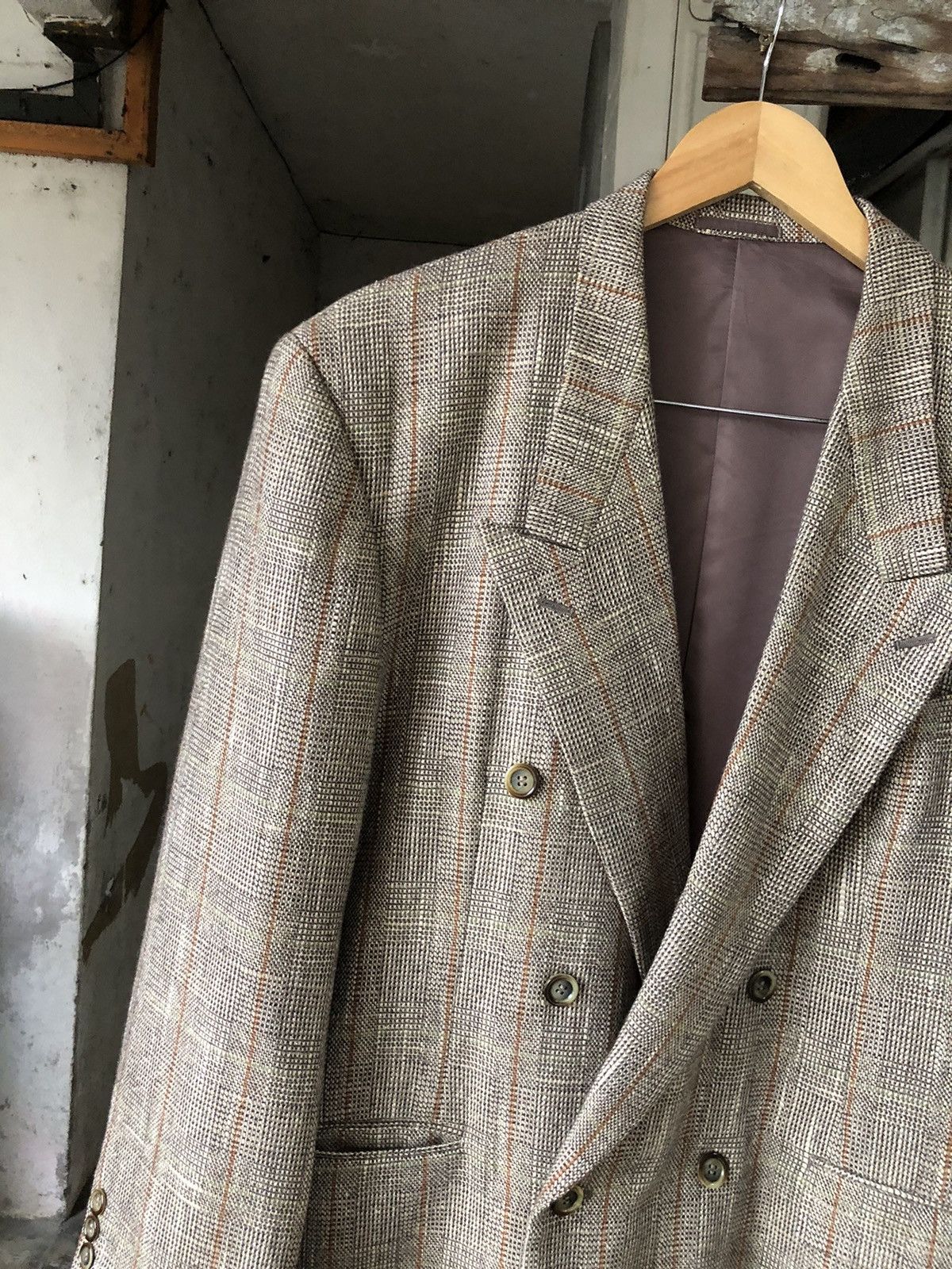 Issey Miyake Vintage Issey Miyake Tete Homme Tweed Wool Blend Silk Jacket Size US M / EU 48-50 / 2 - 6 Thumbnail
