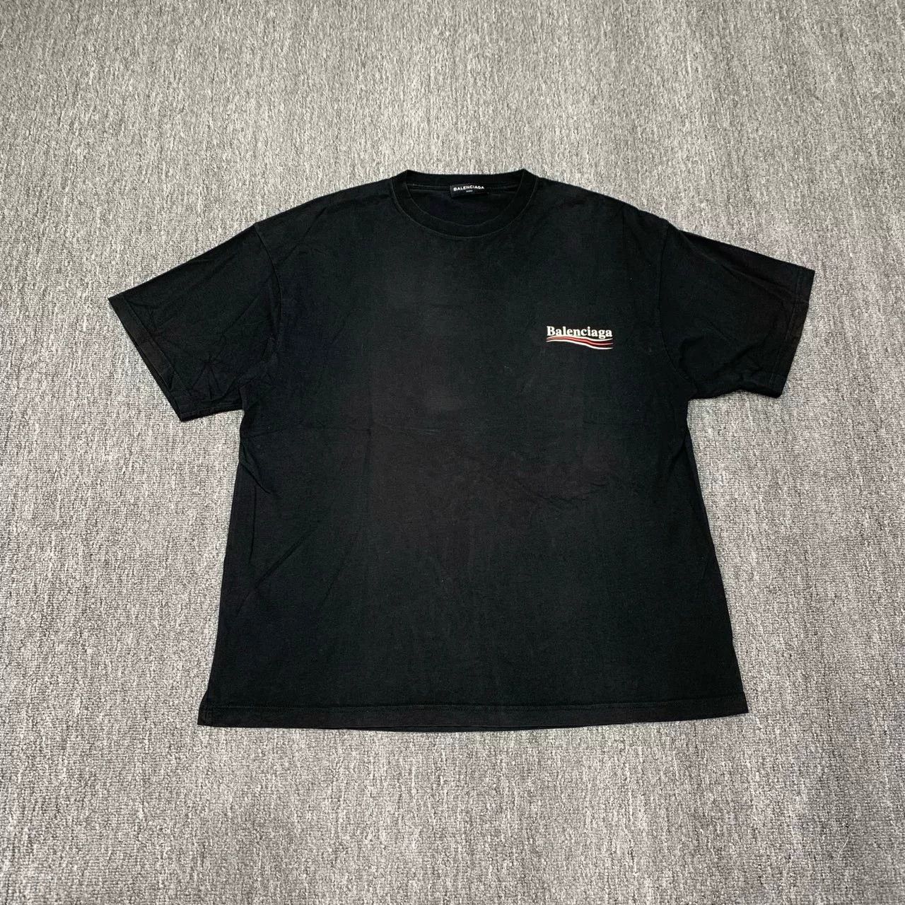Balenciaga Balenciaga Black Cola Short Sleeve T-Shirt Size US M / EU 48-50 / 2 - 1 Thumbnail