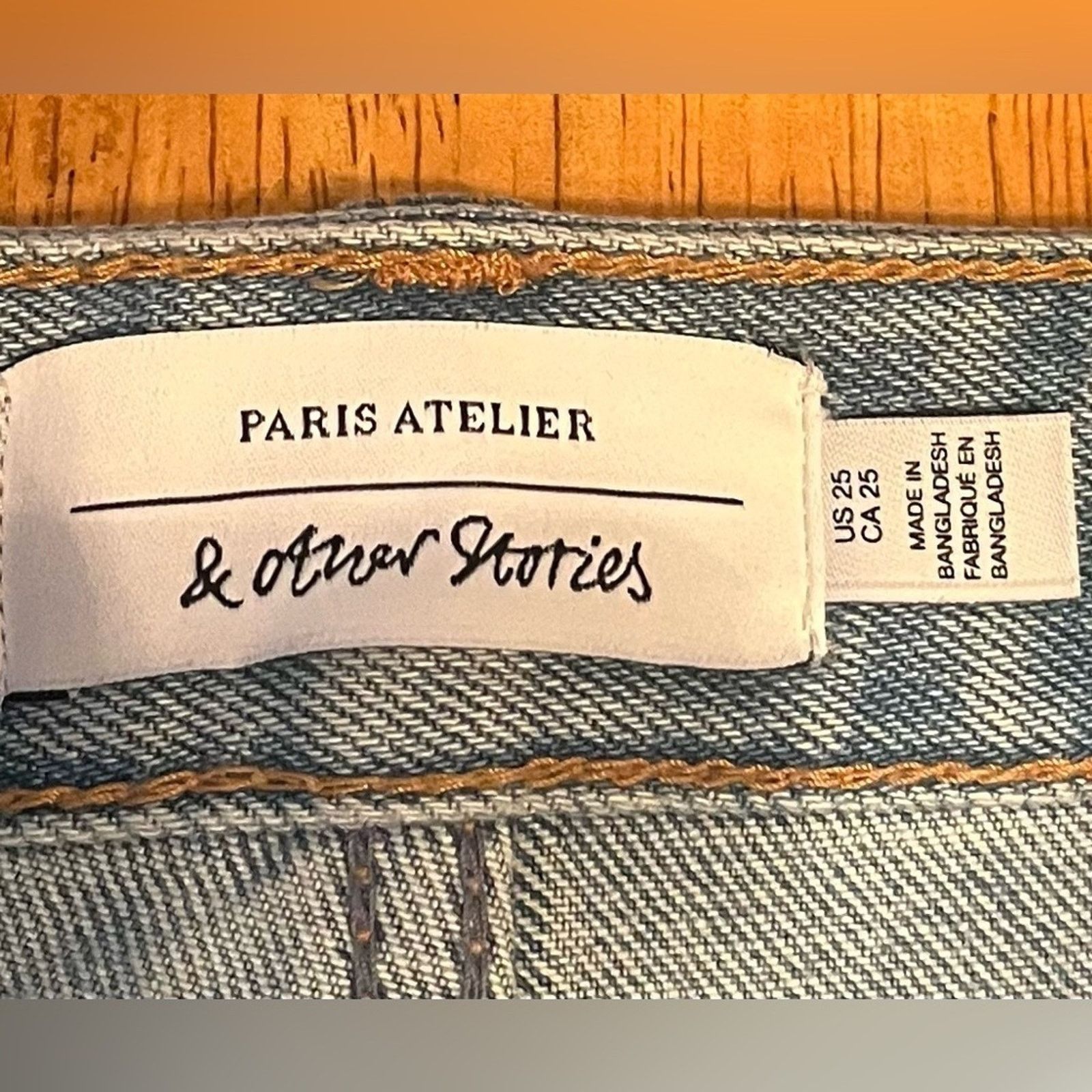 & Other Stories & Other Stories (Paris Atelier) straight leg jeans, size 26. Size 26" / US 2 / IT 38 - 5 Thumbnail