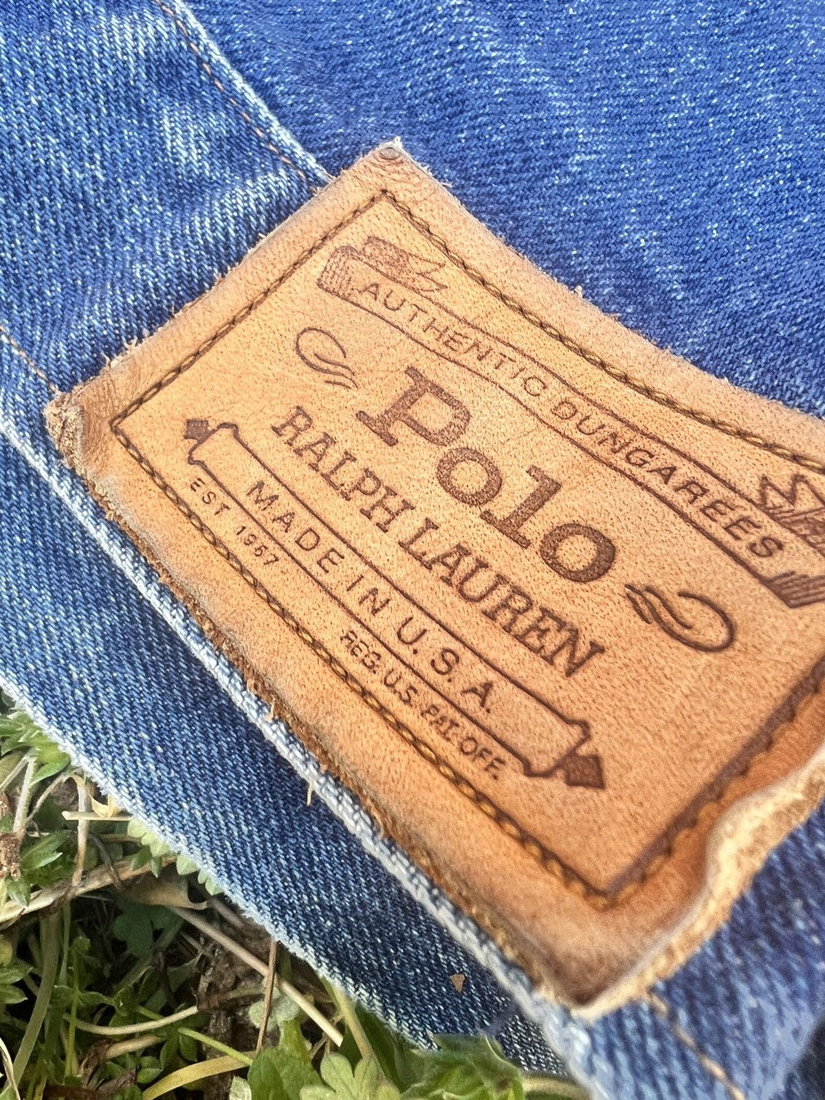 Polo Ralph Lauren Vintage 90s Polo RL Dungarees USA Trucker Jean Jacket XL Size US XL / EU 56 / 4 - 5 Thumbnail