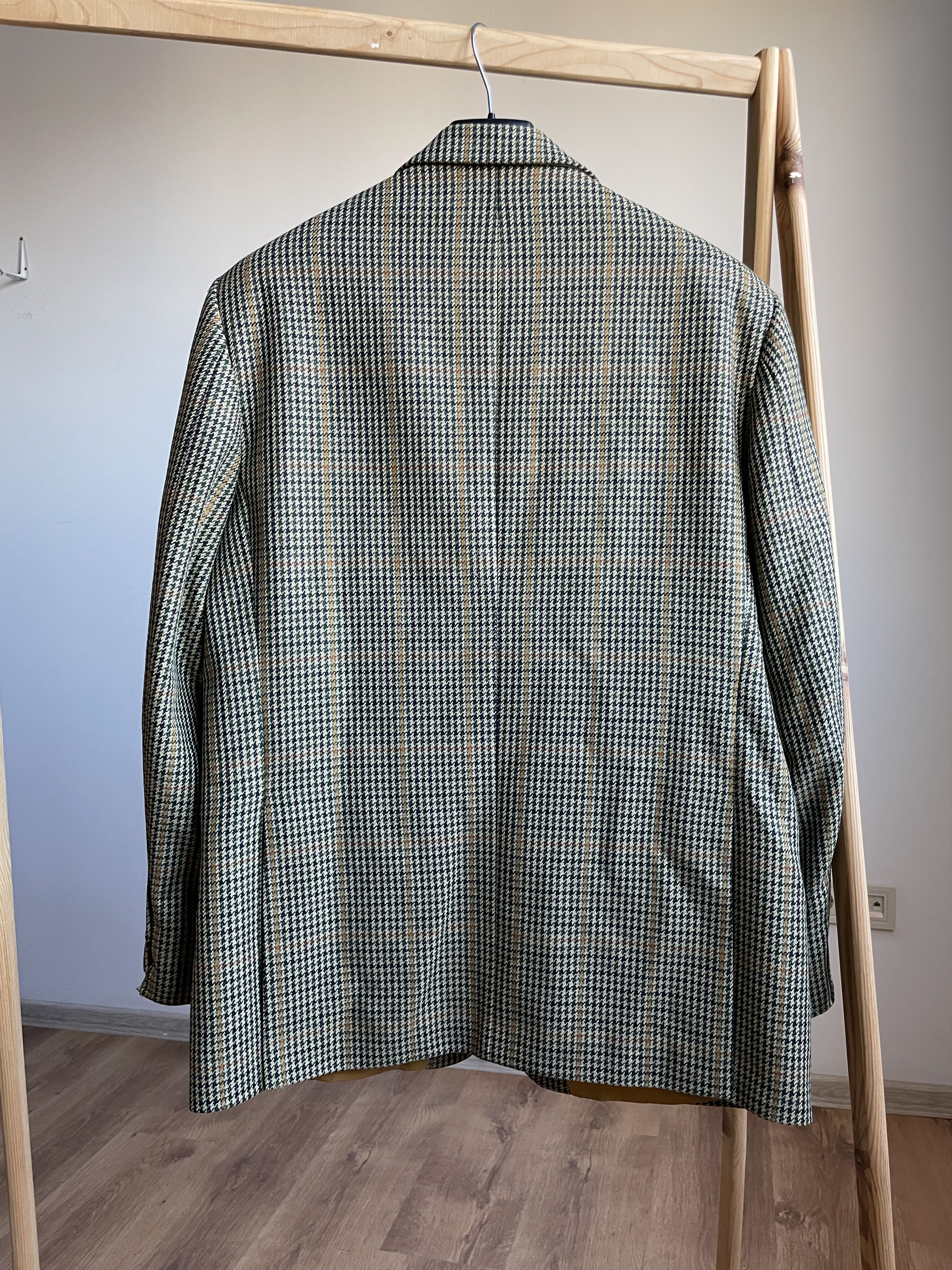 Other Brook Taverner Vintage Houndstooth Tweed Sport Coat Blazer Size 44R - 2 Thumbnail