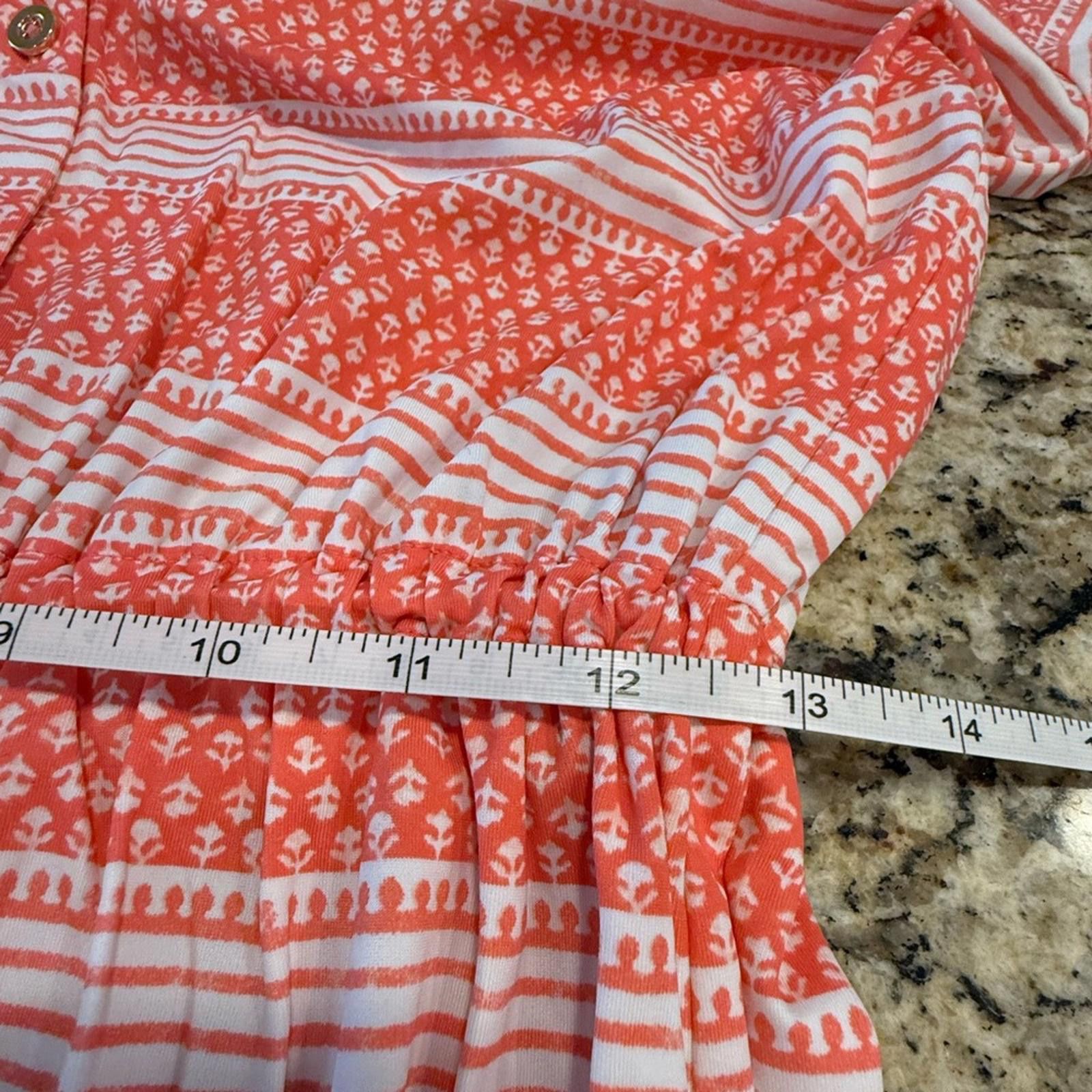 Other Cabana Life floral striped soft stretch midi short dress SM Size S / US 4 / IT 40 - 11 Thumbnail