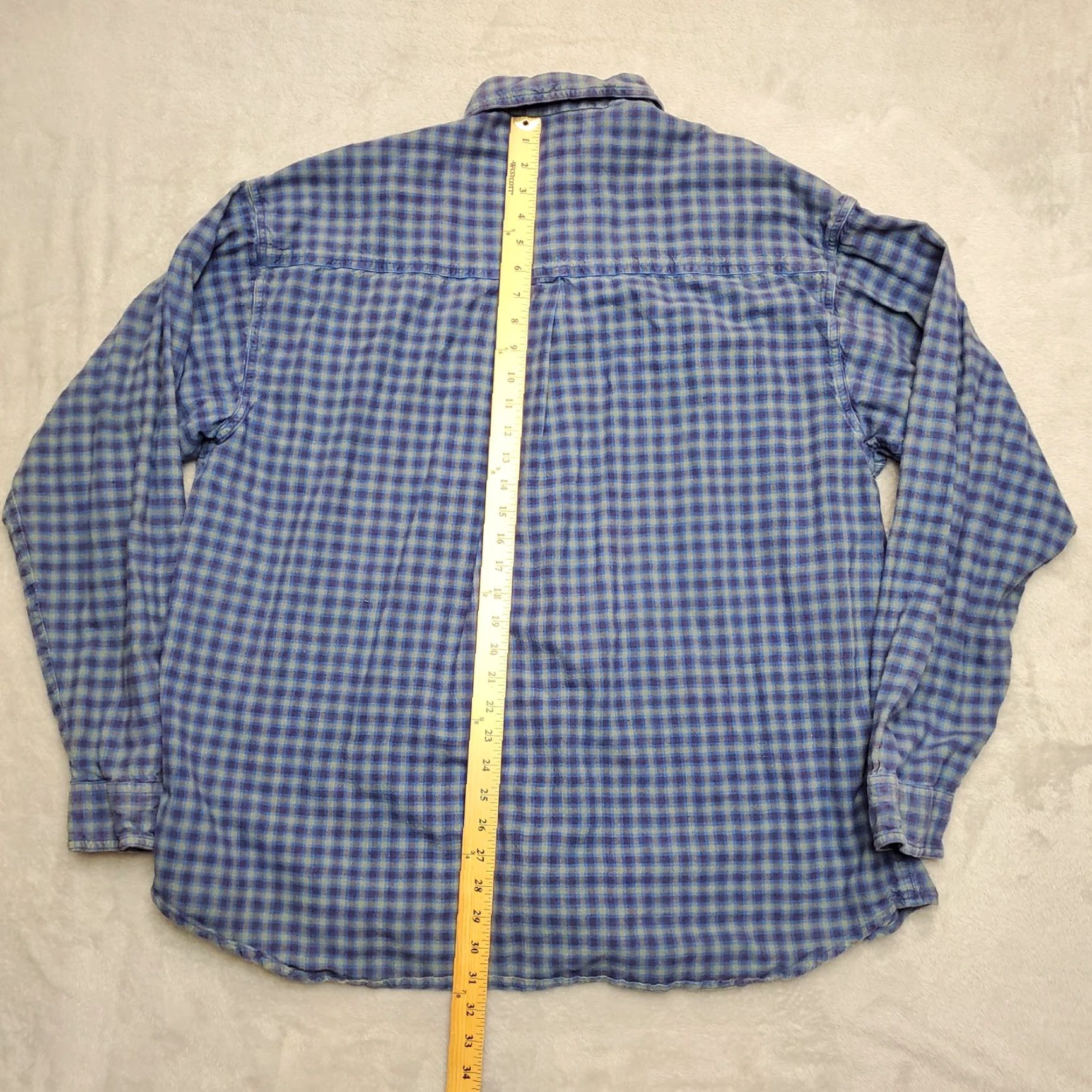 Vintage Columbia Shirt Men XXL Blue Plaid 100% Cotton Flannel Outdoor Long Sleeve Casual Size US M / EU 48-50 / 2 - 5 Thumbnail