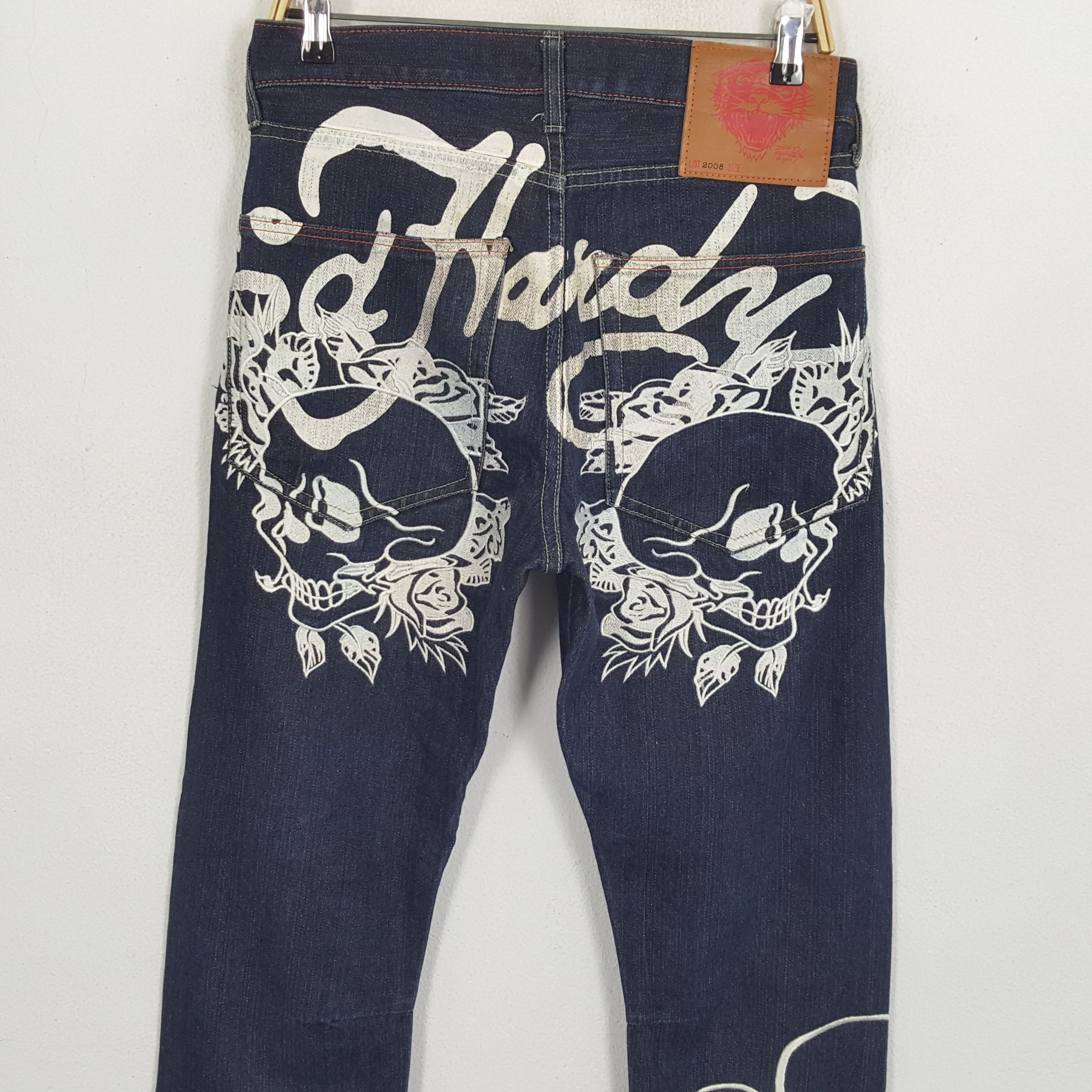 Christian Audigier × Ed Hardy Vintage ED HARDY Streewear Skateboard Style Jeans Size US 30 / EU 46 - 2 Thumbnail