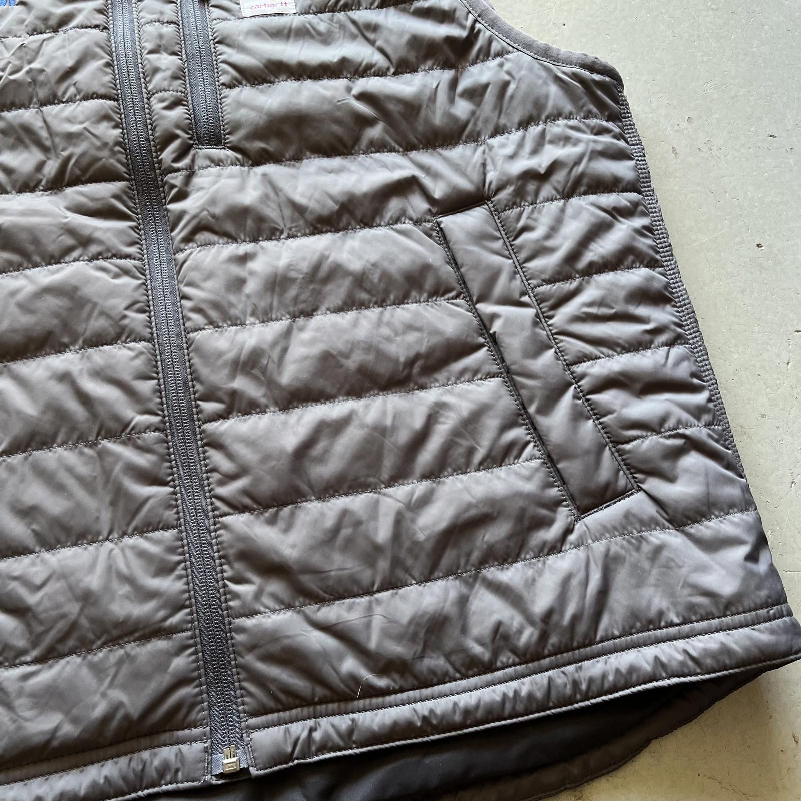 Carhartt Carhartt Dark Gray Insulated Quilted Men’s Large Vest Size US L / EU 52-54 / 3 - 7 Thumbnail