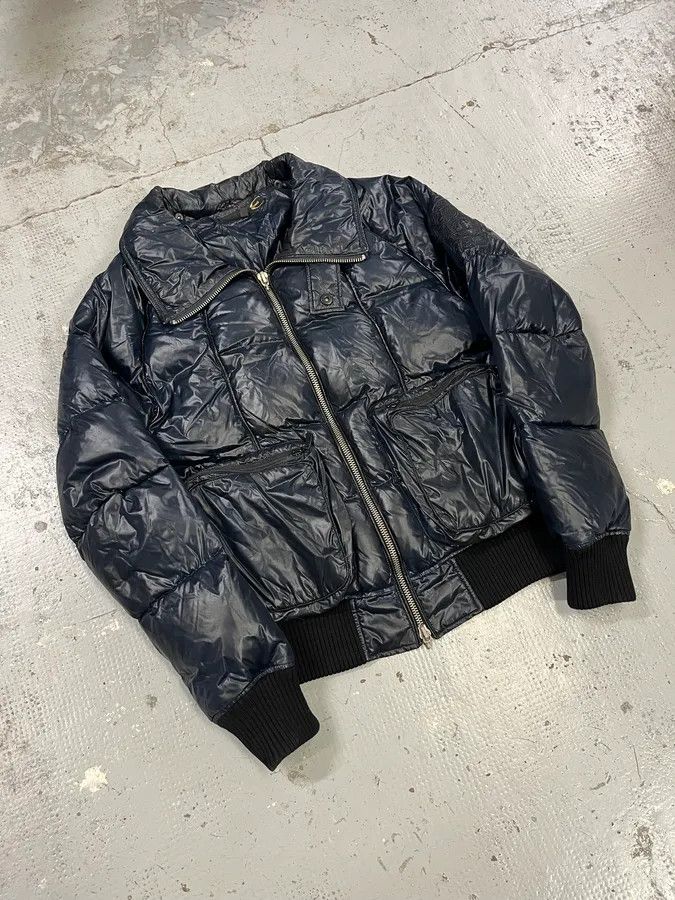 Just Cavalli 2000s Cavalli Navy Nylon British Cozy Puffer Jacket Size US M / EU 48-50 / 2 - 4 Thumbnail