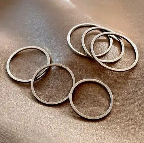 Other Retro Rare Stainless Steel Tiny Finger's Rings Size ONE SIZE - 2 Thumbnail