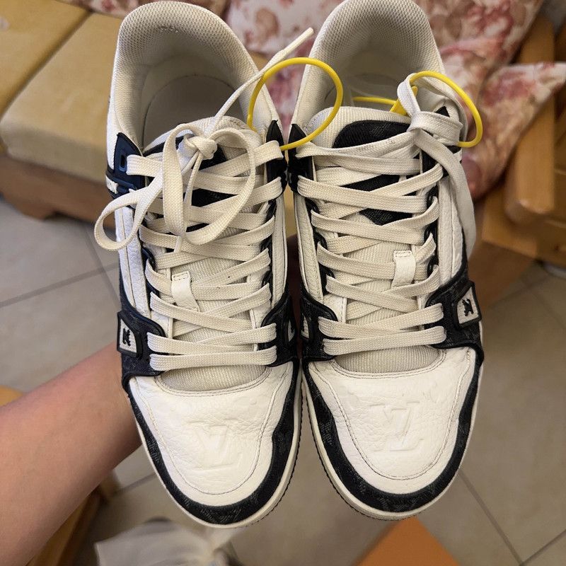 Louis Vuitton Louis Vuitton Trainer Panda Low-Top Sneakers -2508 Size US 8.5 / EU 41-42 - 7 Thumbnail