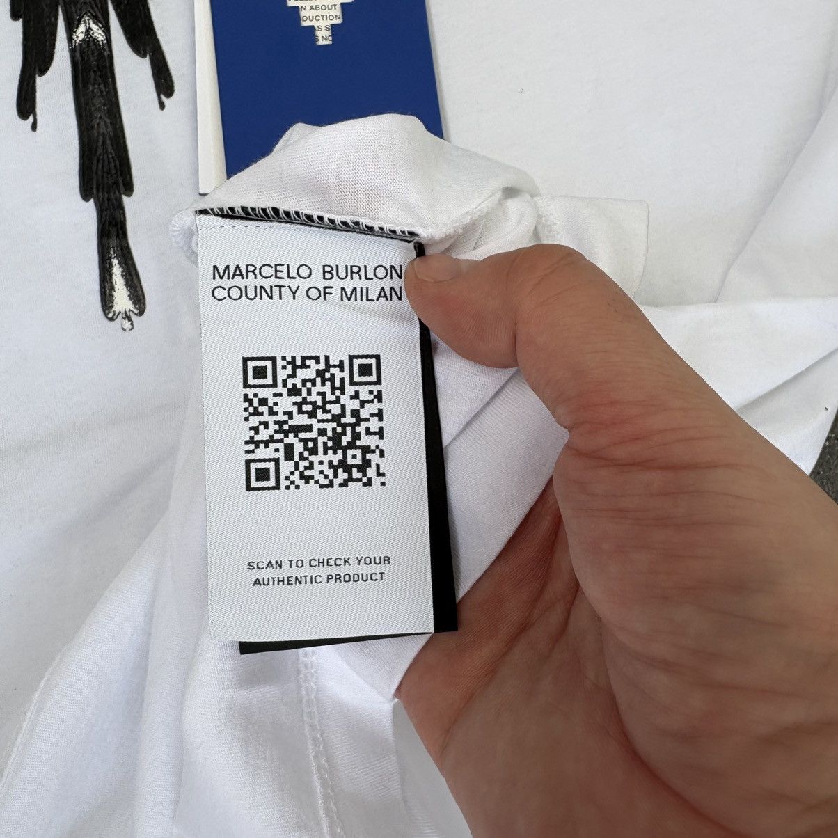Marcelo Burlon Marcelo Burlon County of Milan Icon Wings basic t-shirt Size US M / EU 48-50 / 2 - 6 Thumbnail
