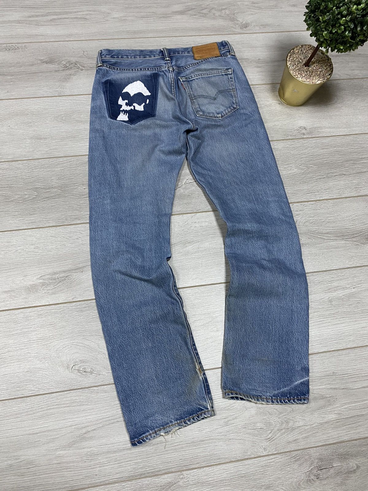 Levi's Levi’s 💀 vintage custom skull girls jeans Size US 32 / EU 48 - 1 Thumbnail