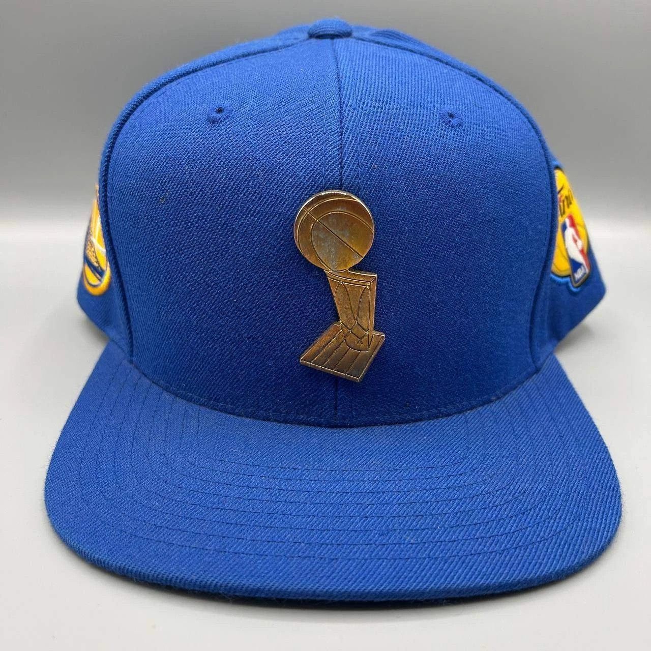 Mitchell & Ness Golden State Warriors GSW Hat Men Blue The Finals Snap Back Size ONE SIZE - 1 Thumbnail