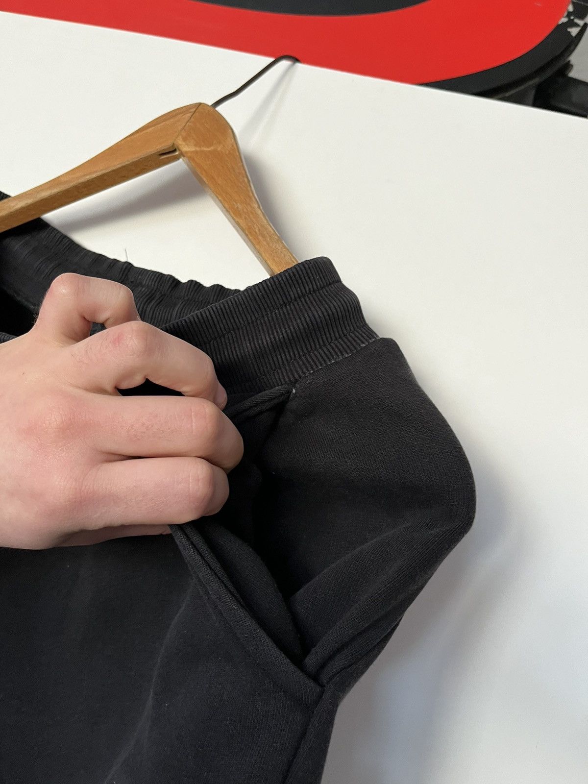 Designer × Vintage Lorenzo Veratti Sweatpants / Joggers (Black) UK Drip Roadman Size US 31 - 6 Thumbnail