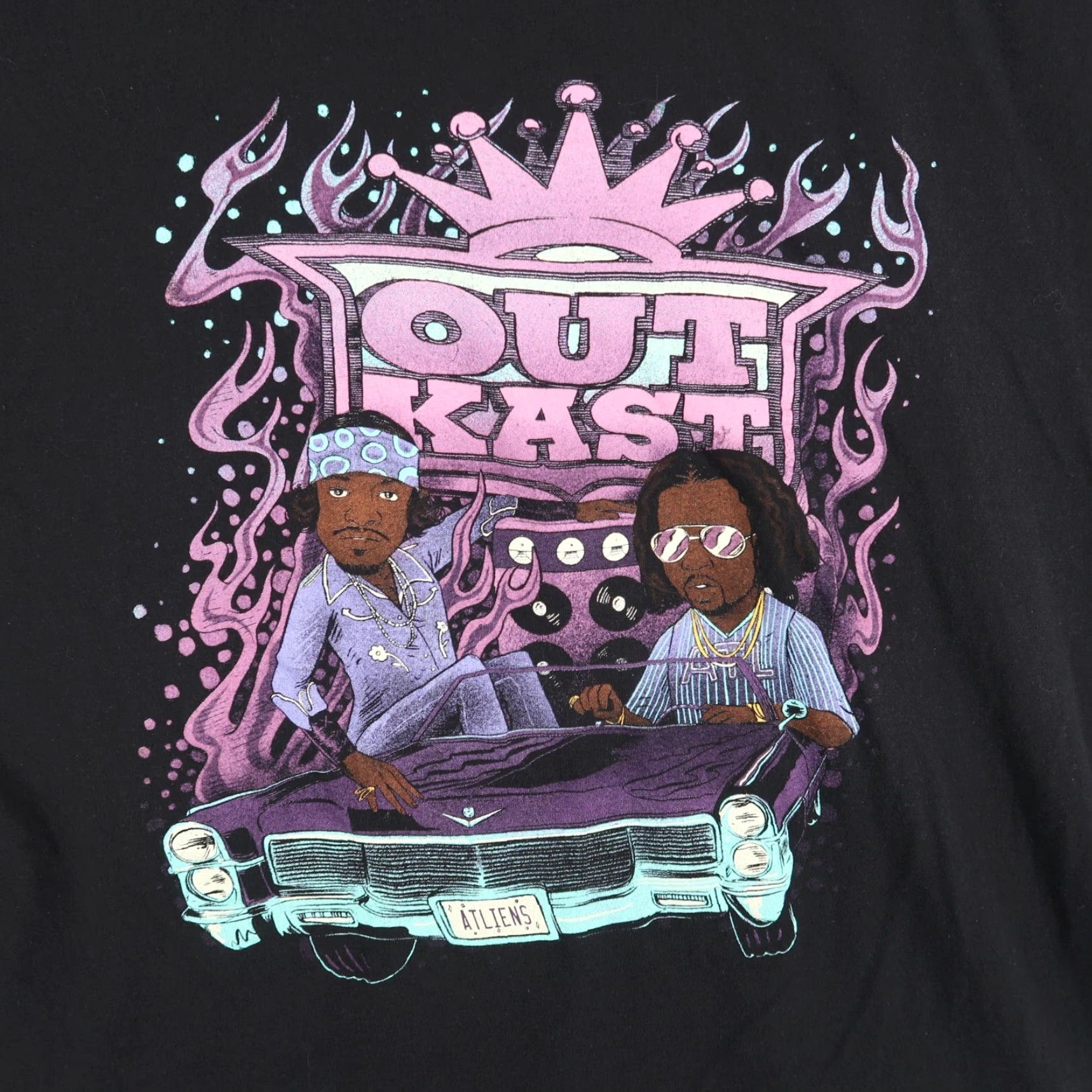 Vintage VINTAGE Outkast Band T Shirt Adult 2XL Black Short Sleeve Atliens Size US XXL / EU 58 / 5 - 3 Thumbnail