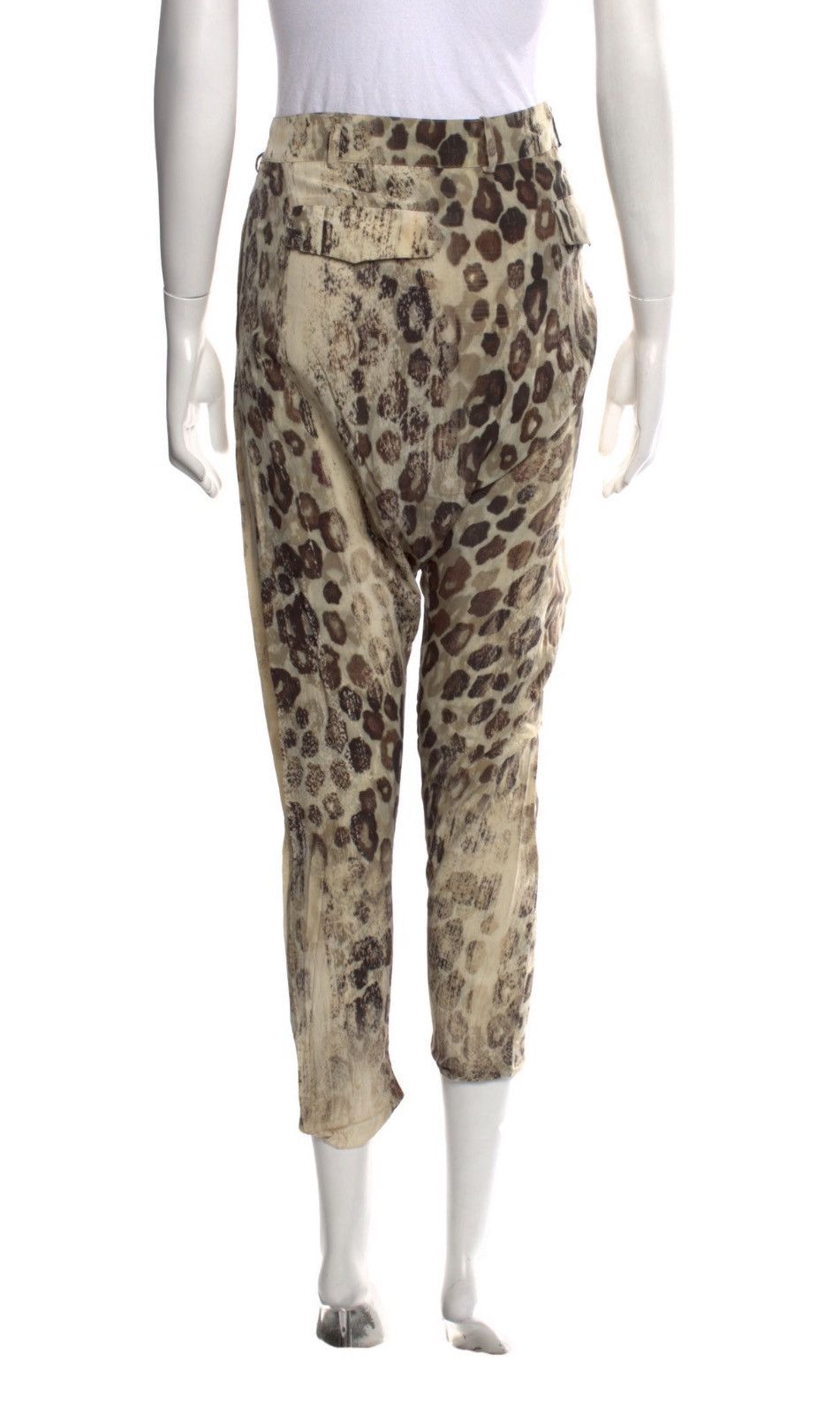 Roberto Cavalli Roberto Cavalli Silk Skinny Leg Pants Size 29" - 3 Thumbnail