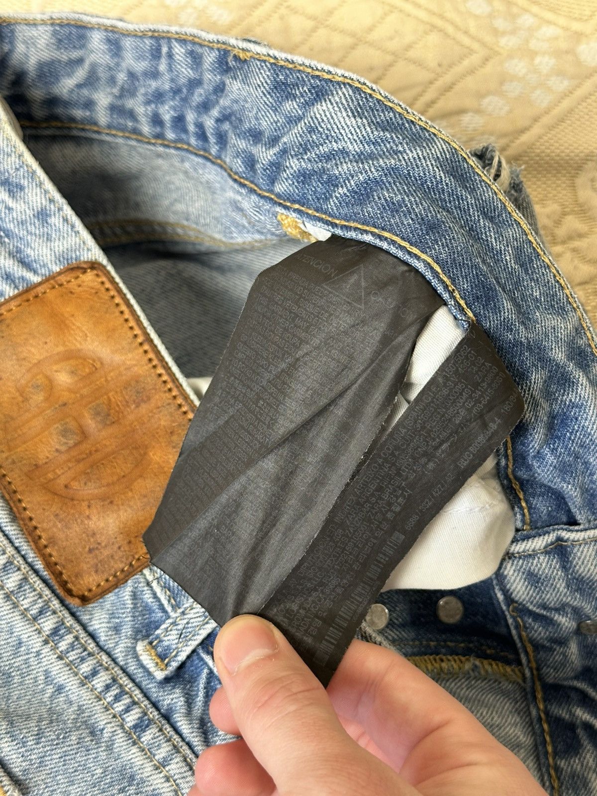 Rhude × Zara 🔥 Zara x Rhude Rhuigi Jeans Distressed Denim Pants Blue Size US 32 / EU 48 - 9 Thumbnail