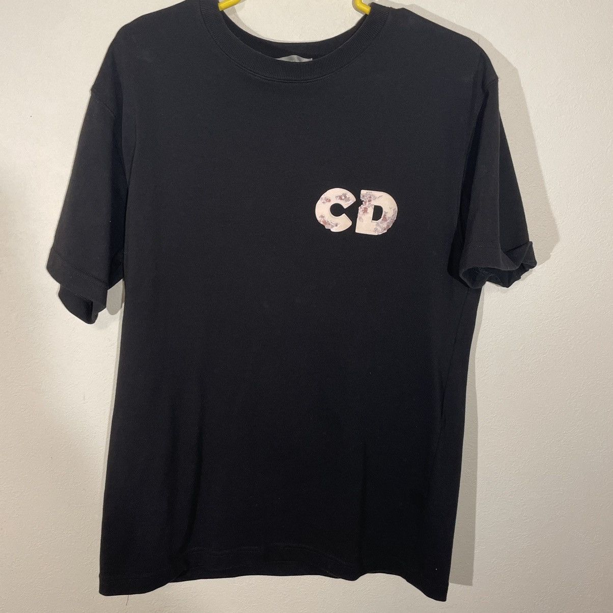 image of Dior × Daniel Arsham Basketball Print Tee in Black, Men's (Size Small)