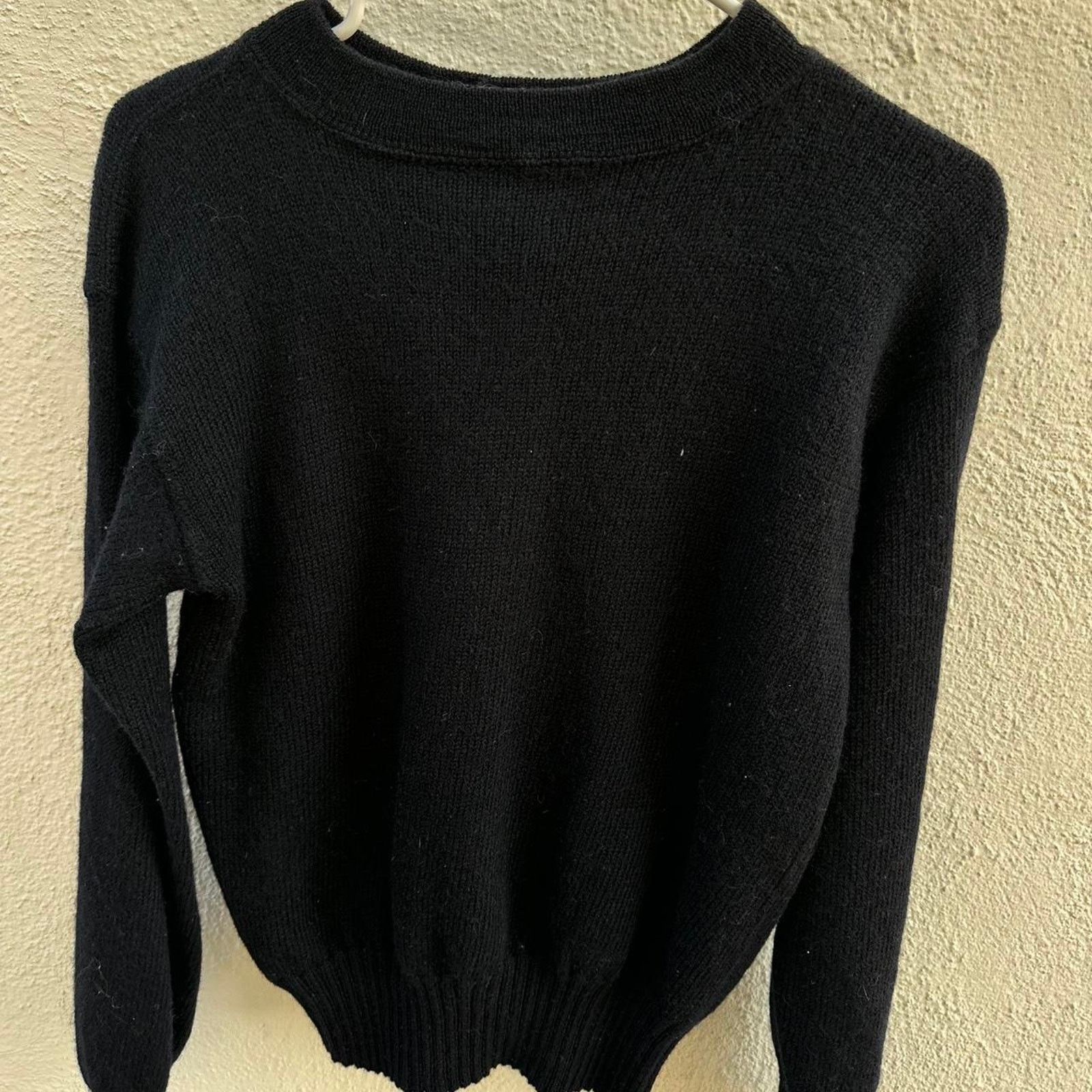 Polo Ralph Lauren 1960s navyblack 100 wool sweater Size US S / EU 44-46 / 1 - 3 Thumbnail