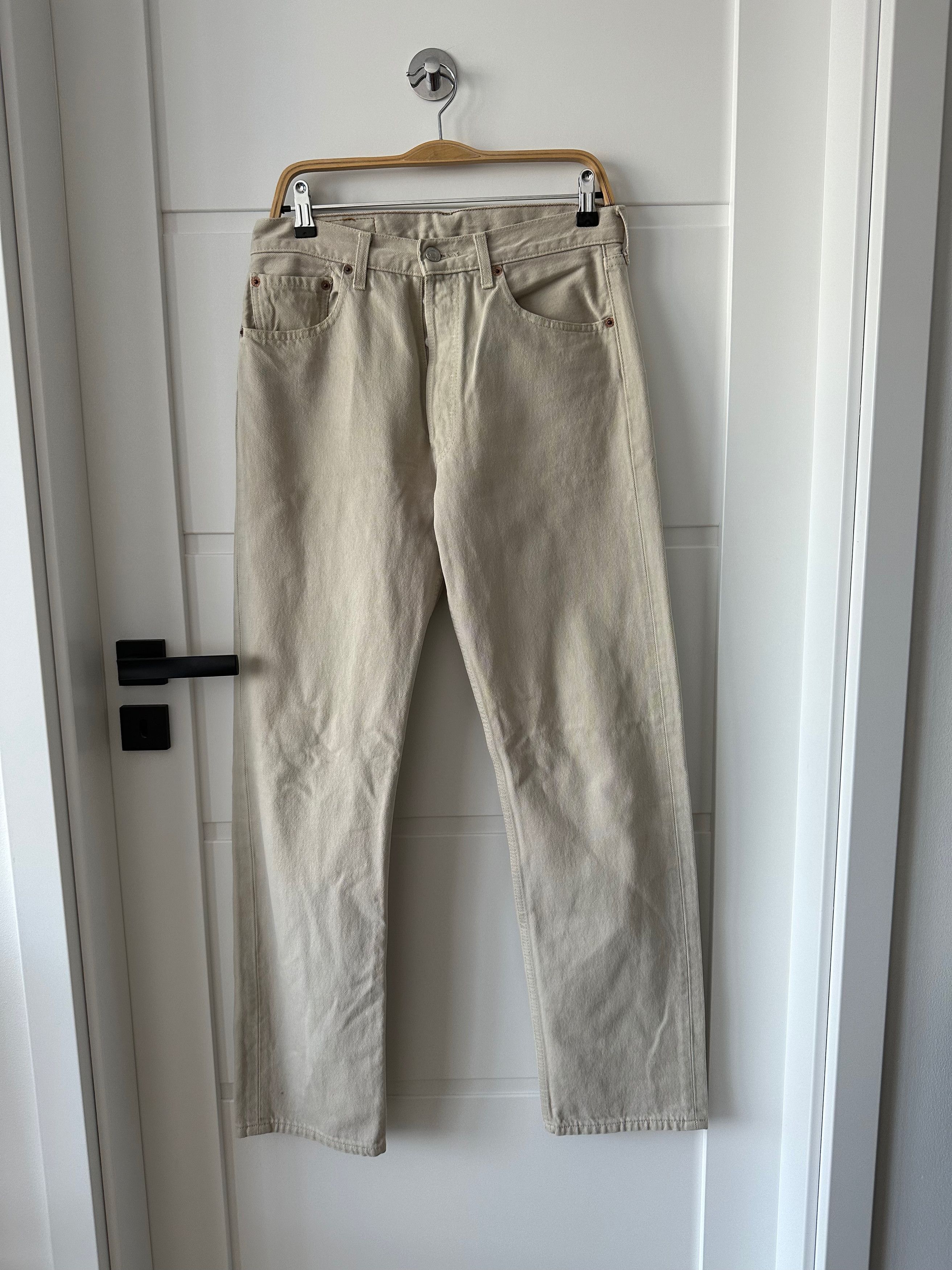 Levi's 90's Levi's 501 Red Rab vintage denim ivory jeans pants Size US 31 - 2 Thumbnail