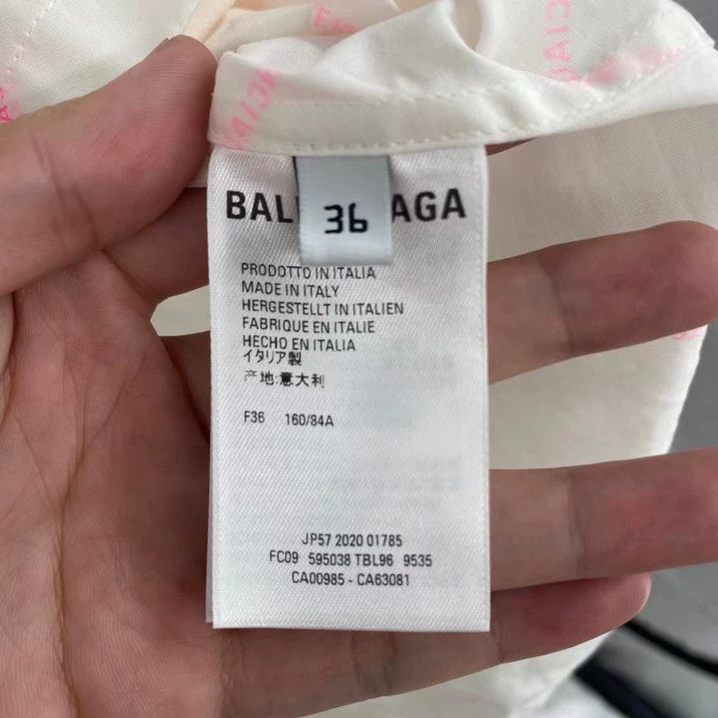 Balenciaga Balenciaga Pink bullet screen shirt with short sleeves 2501 Size XS / US 0-2 / IT 36-38 - 4 Thumbnail