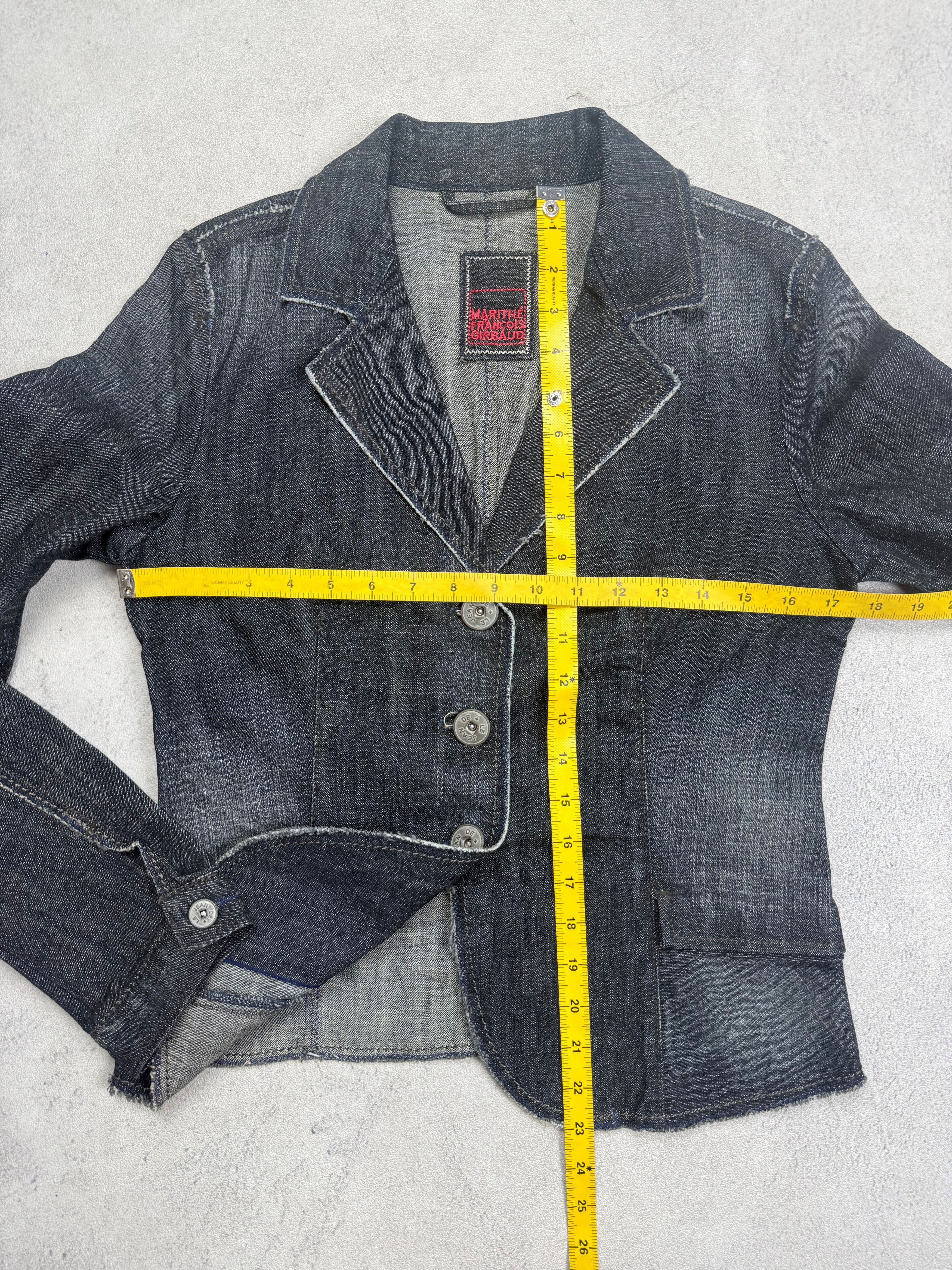 Marithe + Francois Girbaud Vintage Marithe Francois Girbaud Blazer Jeans Jacket Size L / US 10 / IT 46 - 11 Thumbnail