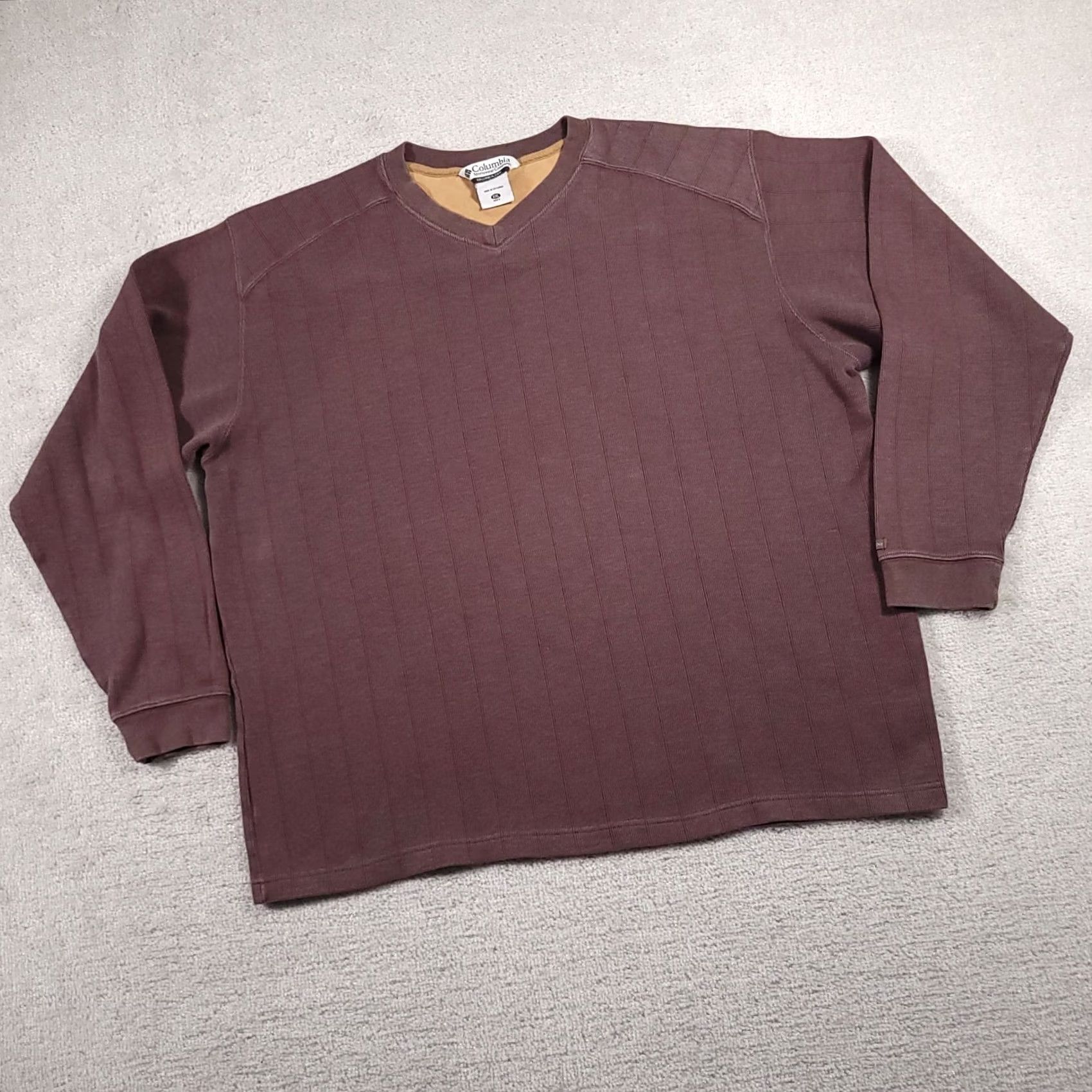 Vintage Columbia Heavyweight Sweatshirt Men XXL Brown V-Neck Long Sleeve Outdoor Sweatshirt Size US XXL / EU 58 / 5 - 2 Thumbnail