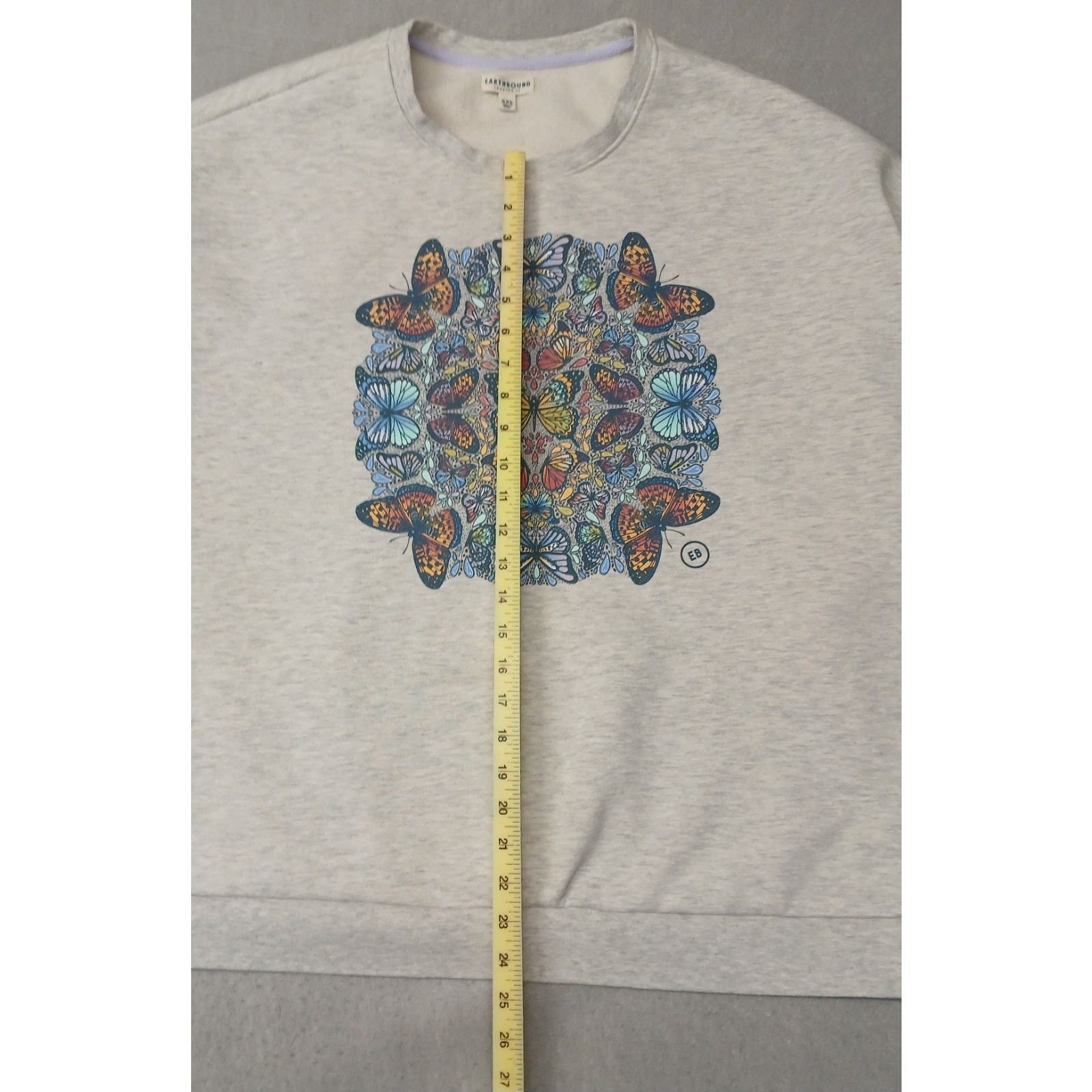 Other Earthbound (XXL) Women's Heather Gray Pullover Sweatshirt Size XXL / US 16-18 / IT 52-54 - 2 Thumbnail