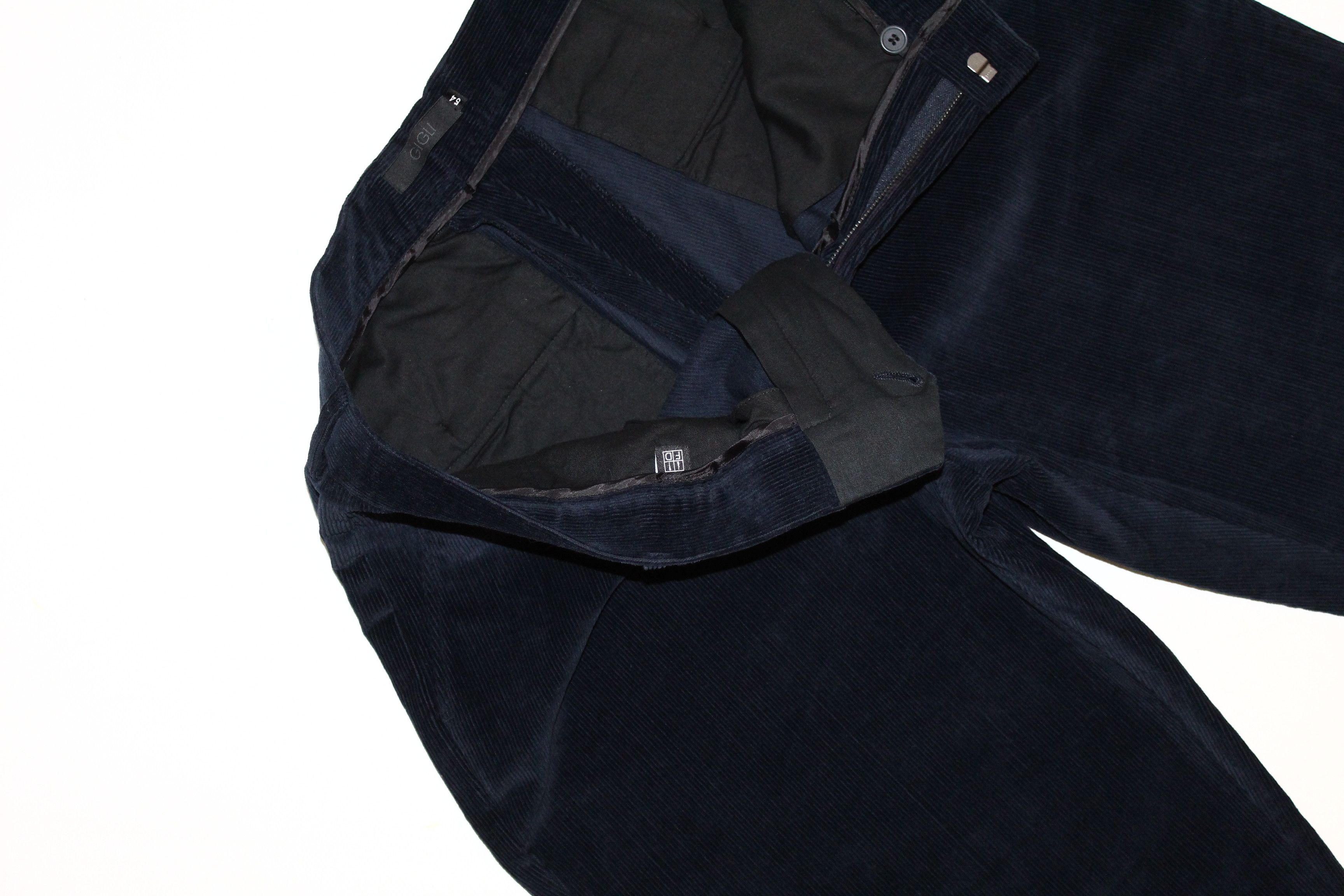 Romeo Gigli 🔥Romeo Gigli Royal Corduroy Straight Leg Essential Trousers Size US 38 / EU 54 - 9 Thumbnail