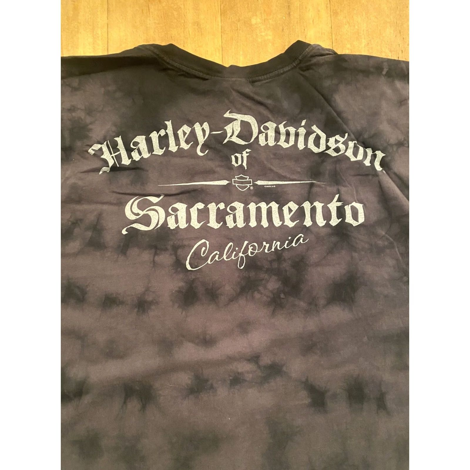 Harley Davidson Harley-Davidson T-Shirt 3XL Black Tie Dye Sacramento, CA Men Cat Listed 3XL Shirt Size US XXL / EU 58 / 5 - 5 Thumbnail