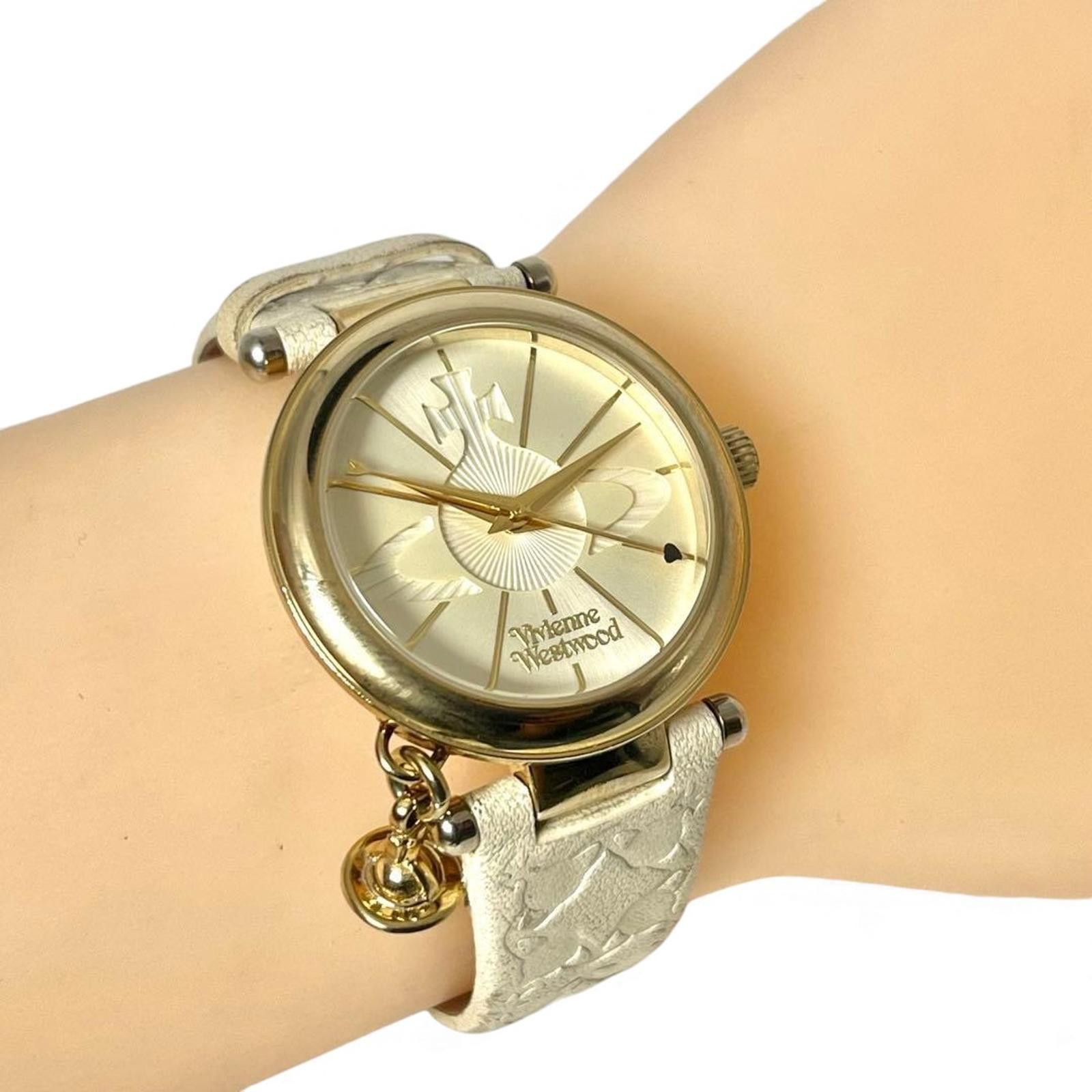 Vivienne Westwood Vivienne Westwood - Women's Gold Tone Watch with Charm Size ONE SIZE - 2 Thumbnail