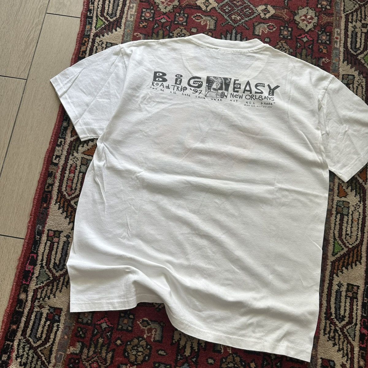 Vintage 1997 New Orleans “Road Trip” Graphic Tee Vintage Cartoon Size US XL / EU 56 / 4 - 6 Thumbnail