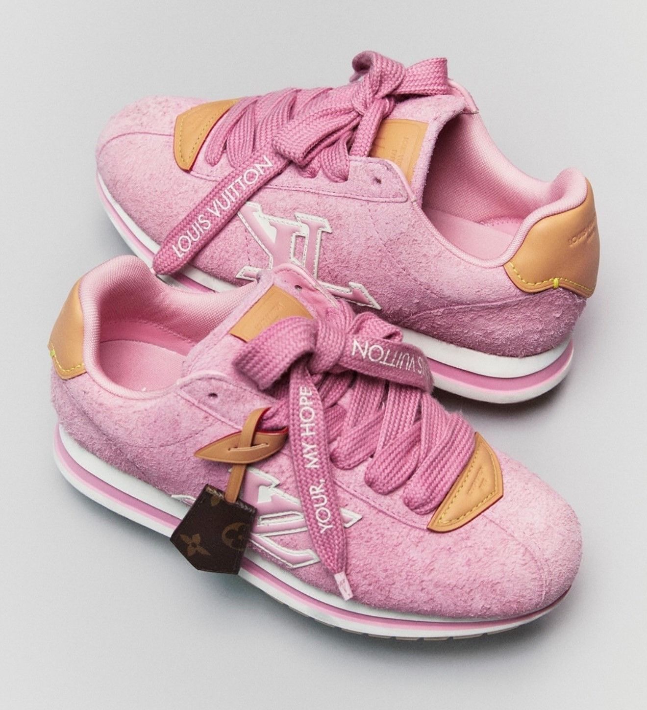Louis Vuitton Louis Vuitton x J-Hope Pink Suede Shoes Size US 7.5 / IT 37.5 - 1 Thumbnail